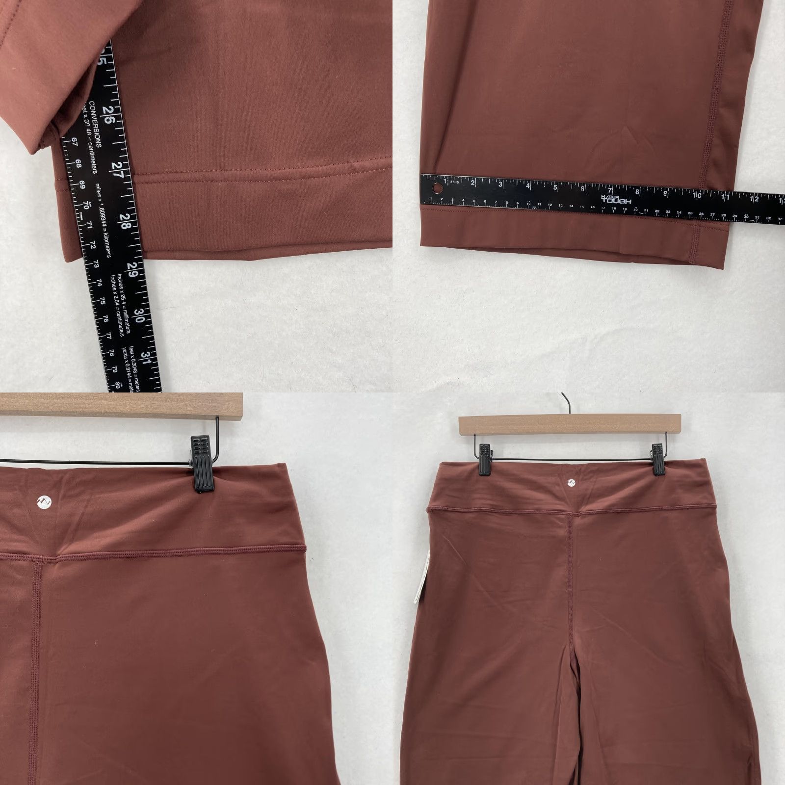 Vintage Willit Pants Womens XL Brown Wide-Leg Yoga Lounge Drawstring Pockets Athletic Size 40" / US 18 - 8 Thumbnail