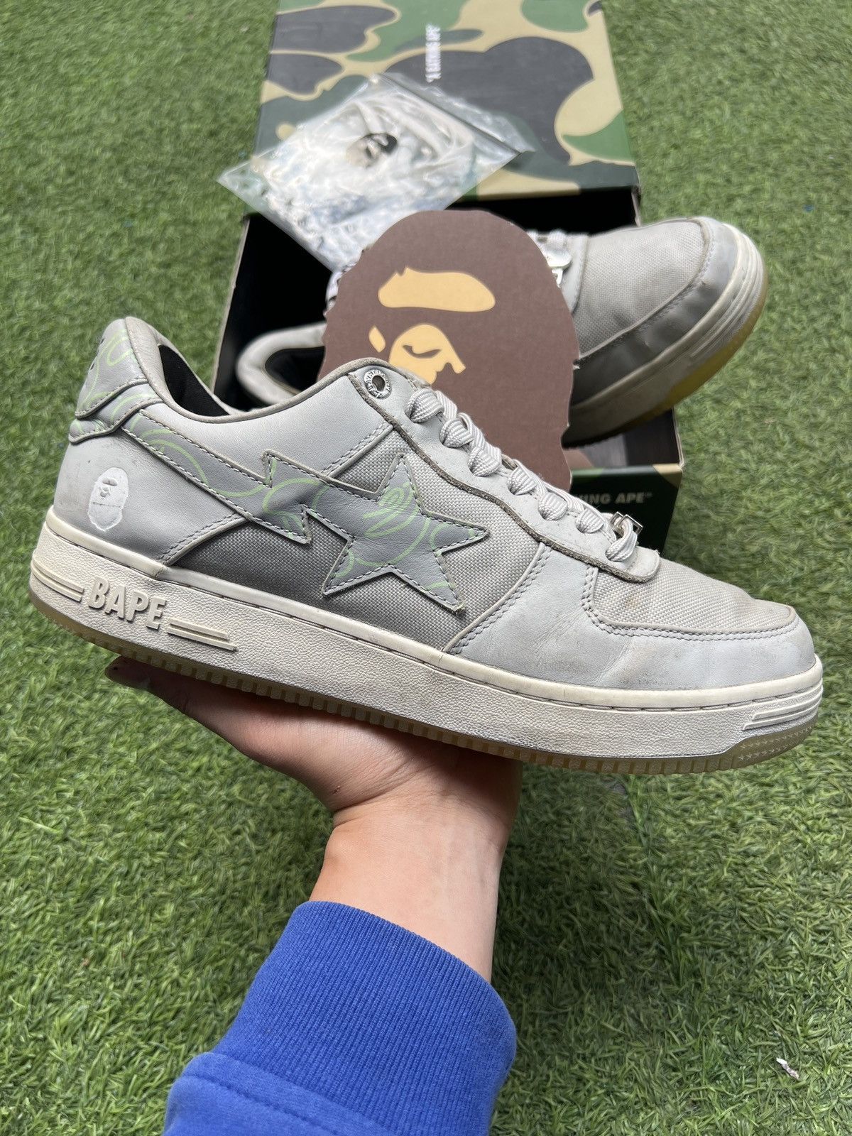Bape sta low Camo Grey
