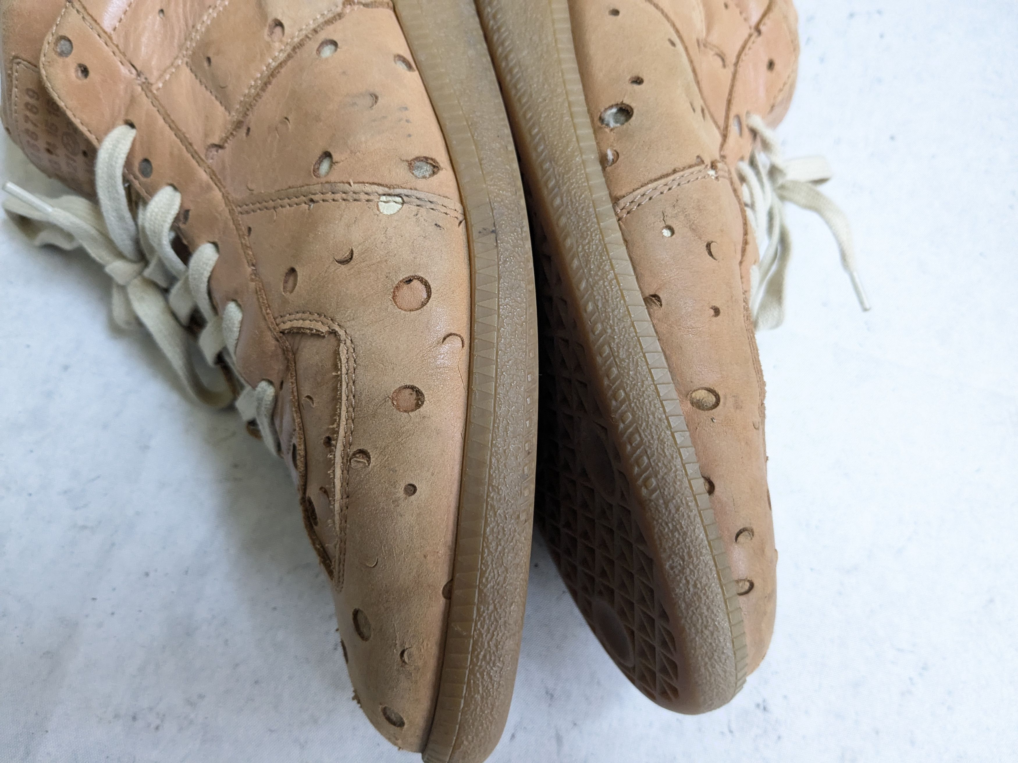 Maison Margiela Maison Margiela Replica GAT 12 45 Brown Low Tops Leather Size US 12 / EU 45 - 10 Thumbnail