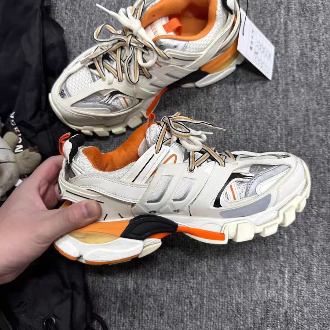 Balenciaga Balenciaga Track 99 New White Orange 36 Size US 5.5 / IT 35.5 - 3 Thumbnail