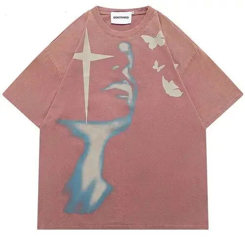 Japanese Brand Butterfly Shadow Graphic Tshirt Size US L / EU 52-54 / 3 - 1 Thumbnail