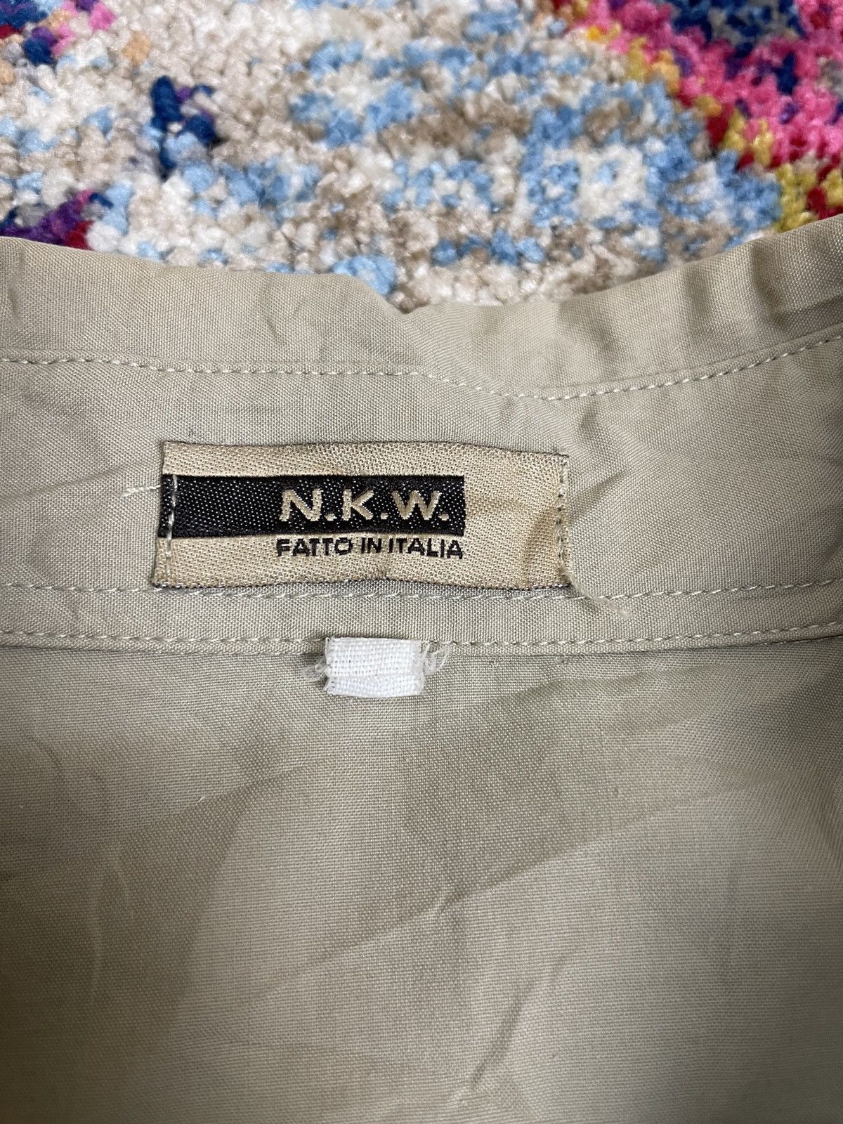 Vintage N.K.W. Italia Hippies Painted Flower 55 Safari Boho Shirts Size US XL / EU 56 / 4 - 6 Thumbnail
