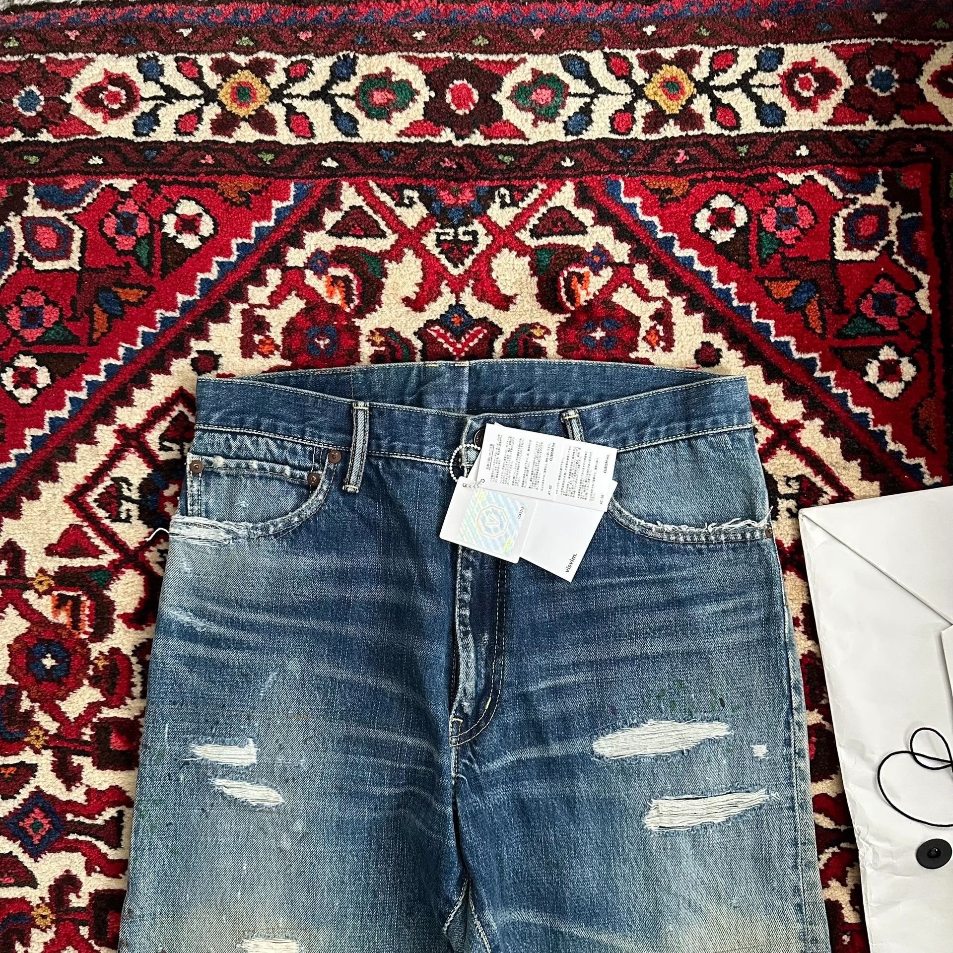Visvim Visvim 20AW Journeyman Tacked Crash Jeans Size US 26 / EU 42 - 5 Thumbnail