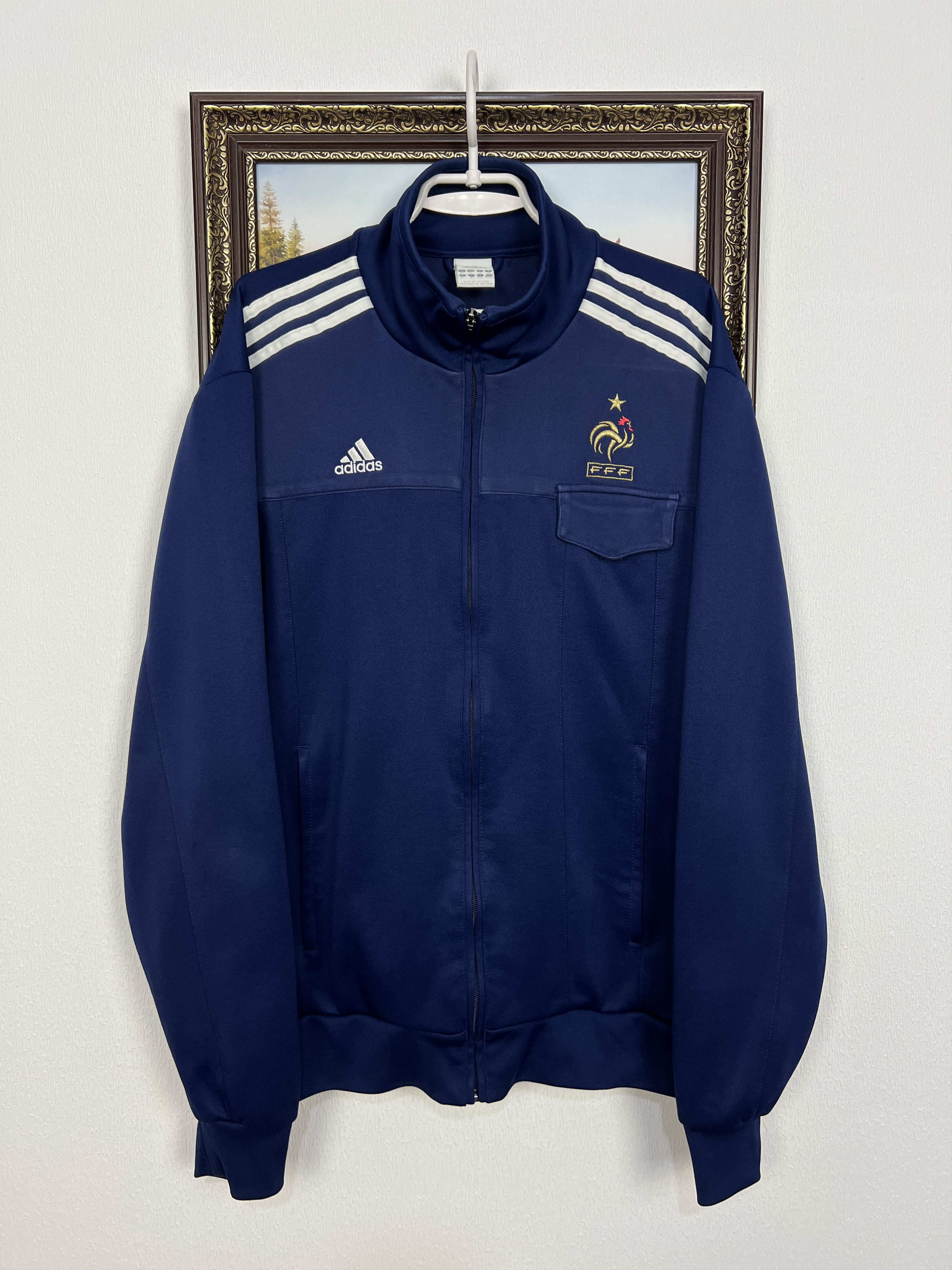 Adidas Adidas Football France Track Jacket Tracksuit Soccer Crew
