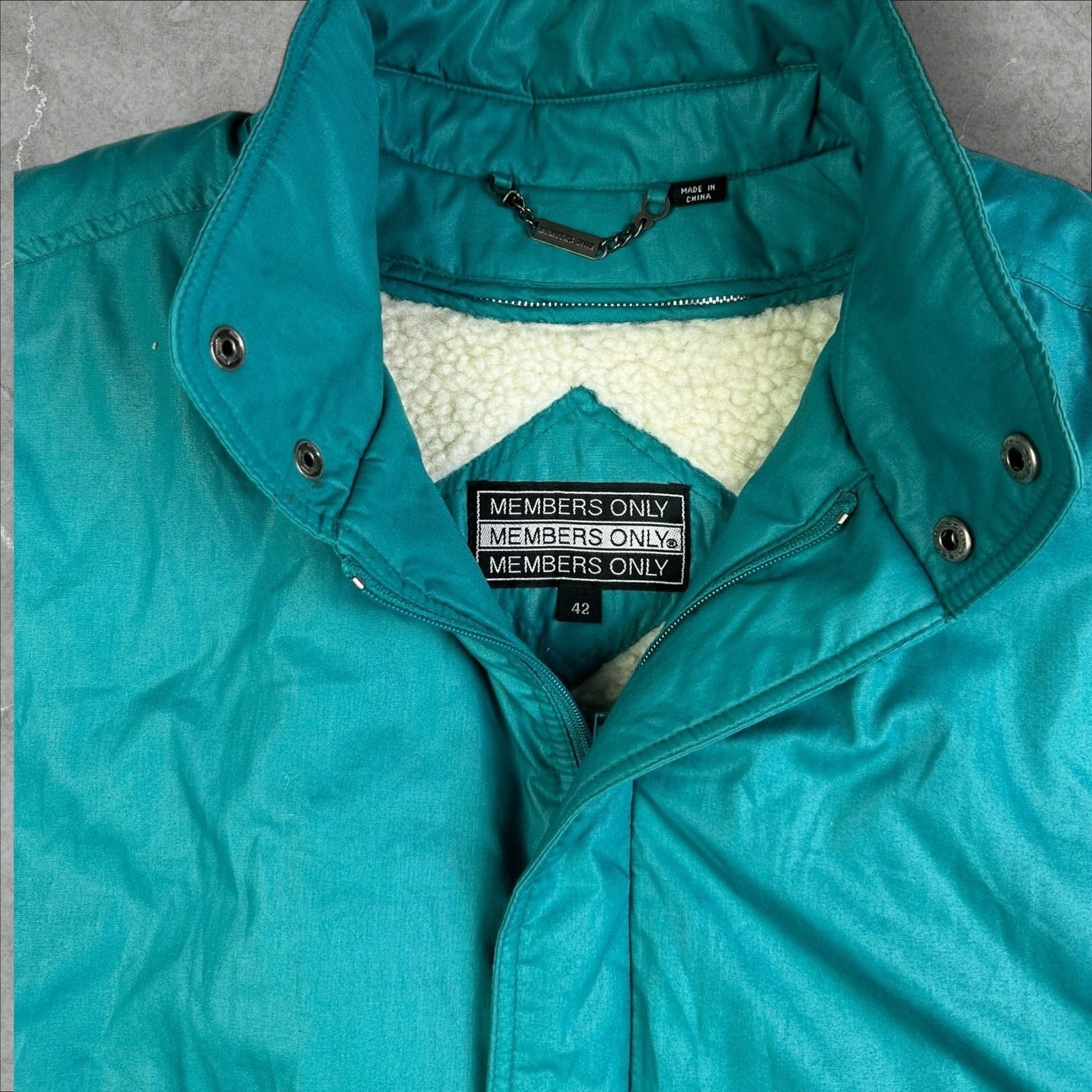 Members Only 90s Members Only Fleece Lined Jacket - Size Large Size US L / EU 52-54 / 3 - 4 Thumbnail