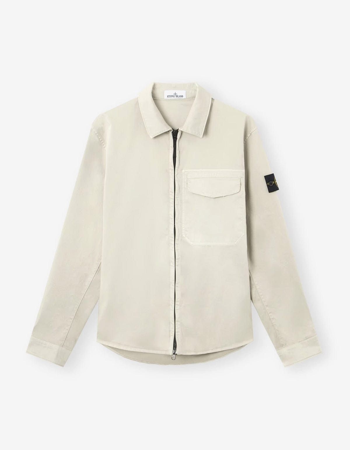 Stone Island Stone Island Grey Cotton Satin Overshirt Size US XXL / EU 58 / 5 - 1 Thumbnail