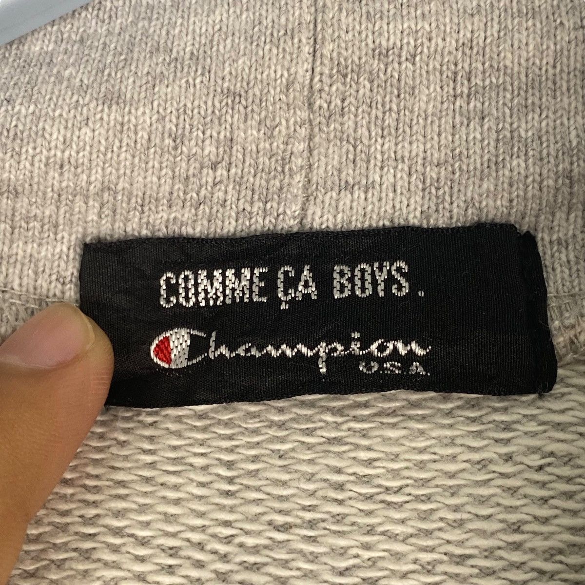 Champion Vintage Champion Comme Ca Boys Hoodie Sweater Grey Size M Size US M / EU 48-50 / 2 - 7 Thumbnail