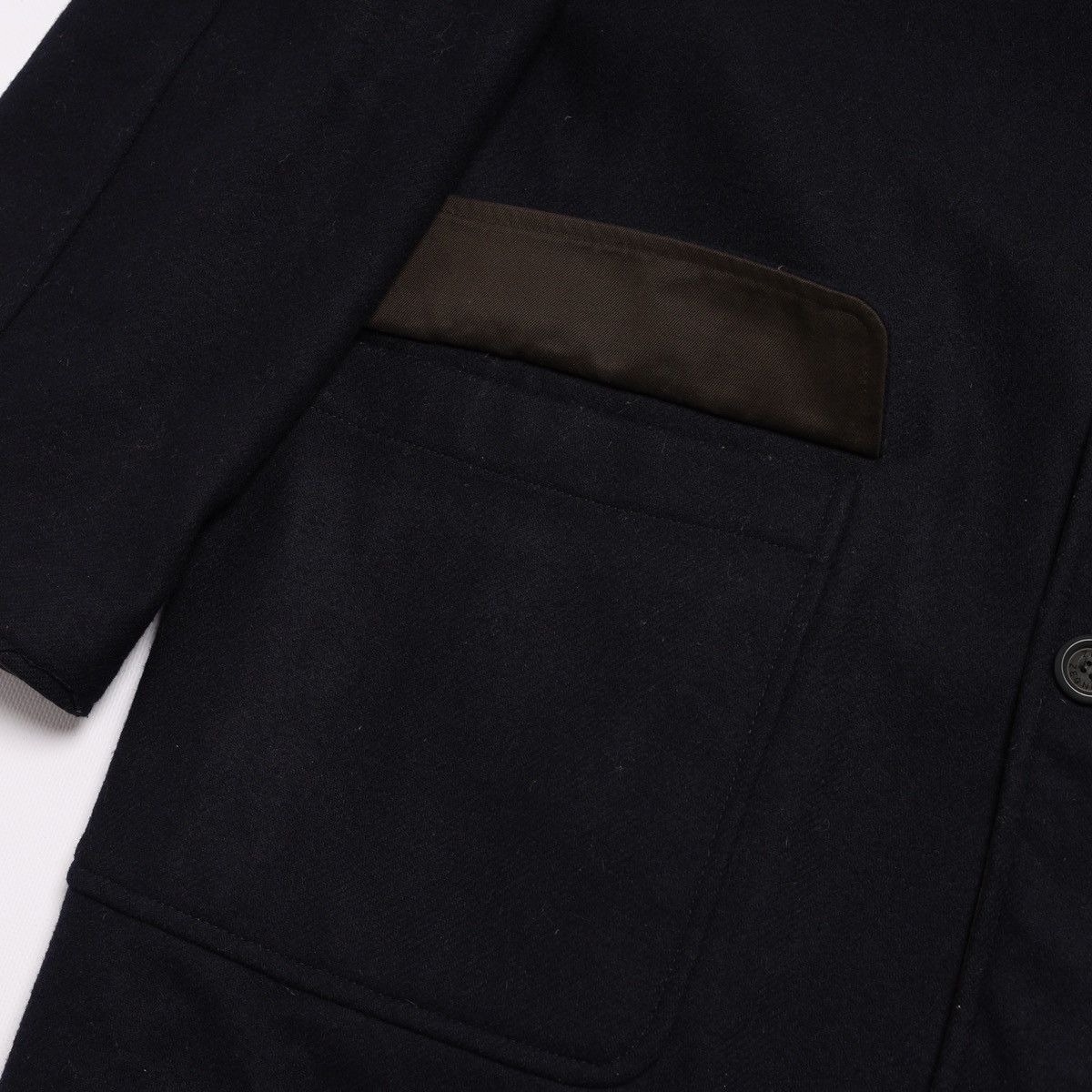 Ermenegildo Zegna Ermenegildo Zegna Reversible Wool Navy Cotton Brown Coat Size US M / EU 48-50 / 2 - 10 Thumbnail