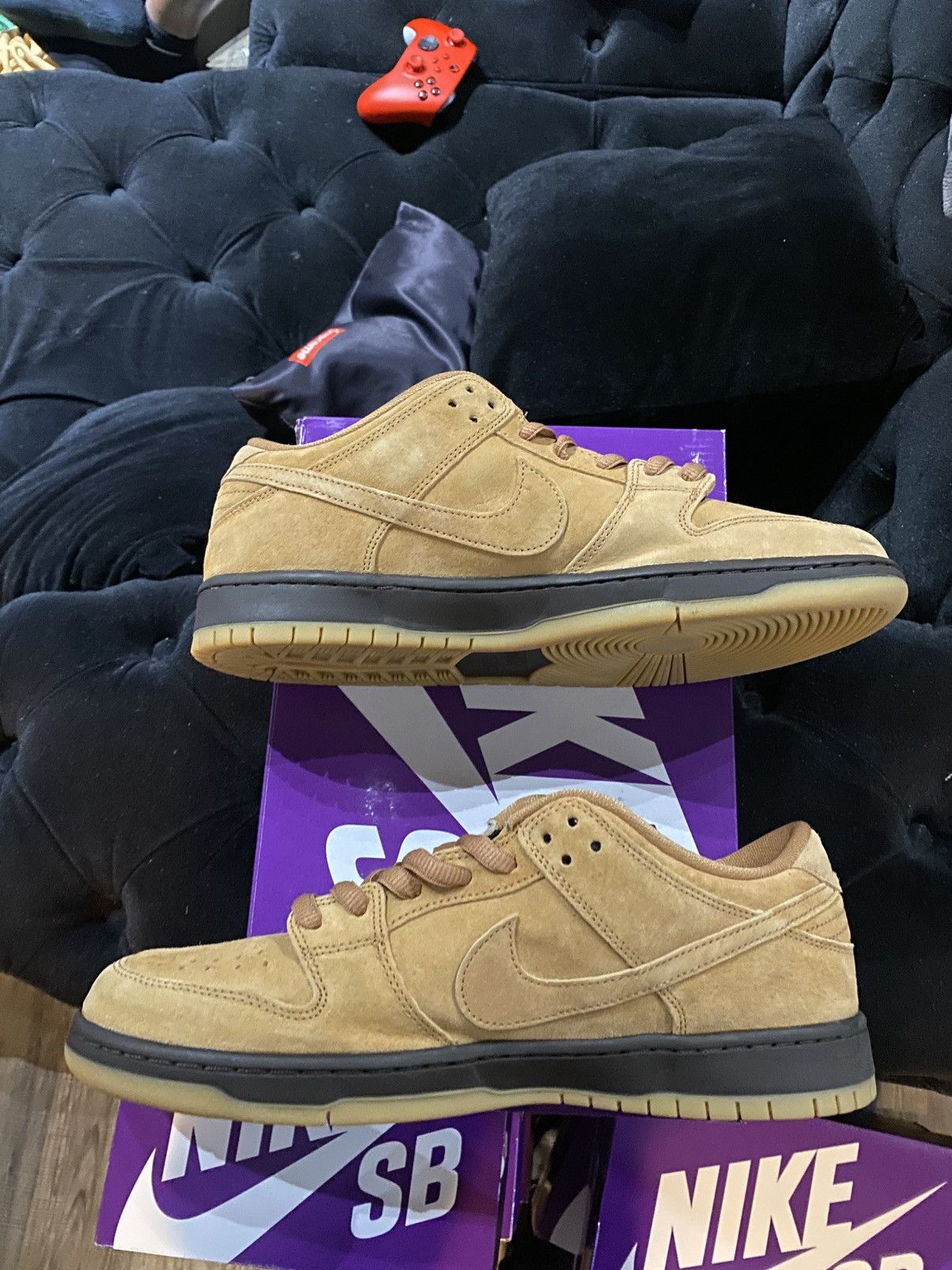 Nike Nike Dunk Low Pro SB 'Wheat Mocha' BQ6817-204 Size 12 Used Size US 12 / EU 45 - 1 Thumbnail
