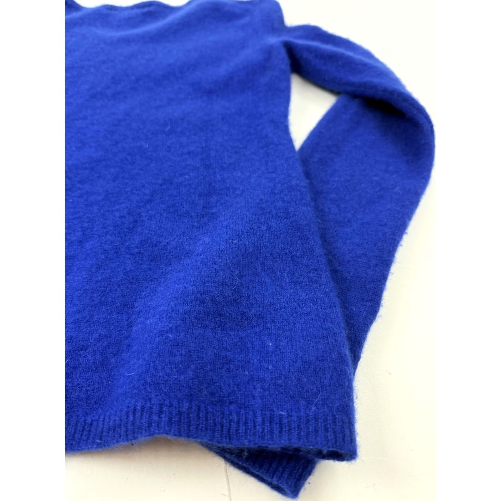 Vintage Peck & Peck Sweater Womens Small Blue 100% Cashmere V Neck Knit Pullover Size S / US 4 / IT 40 - 6 Thumbnail