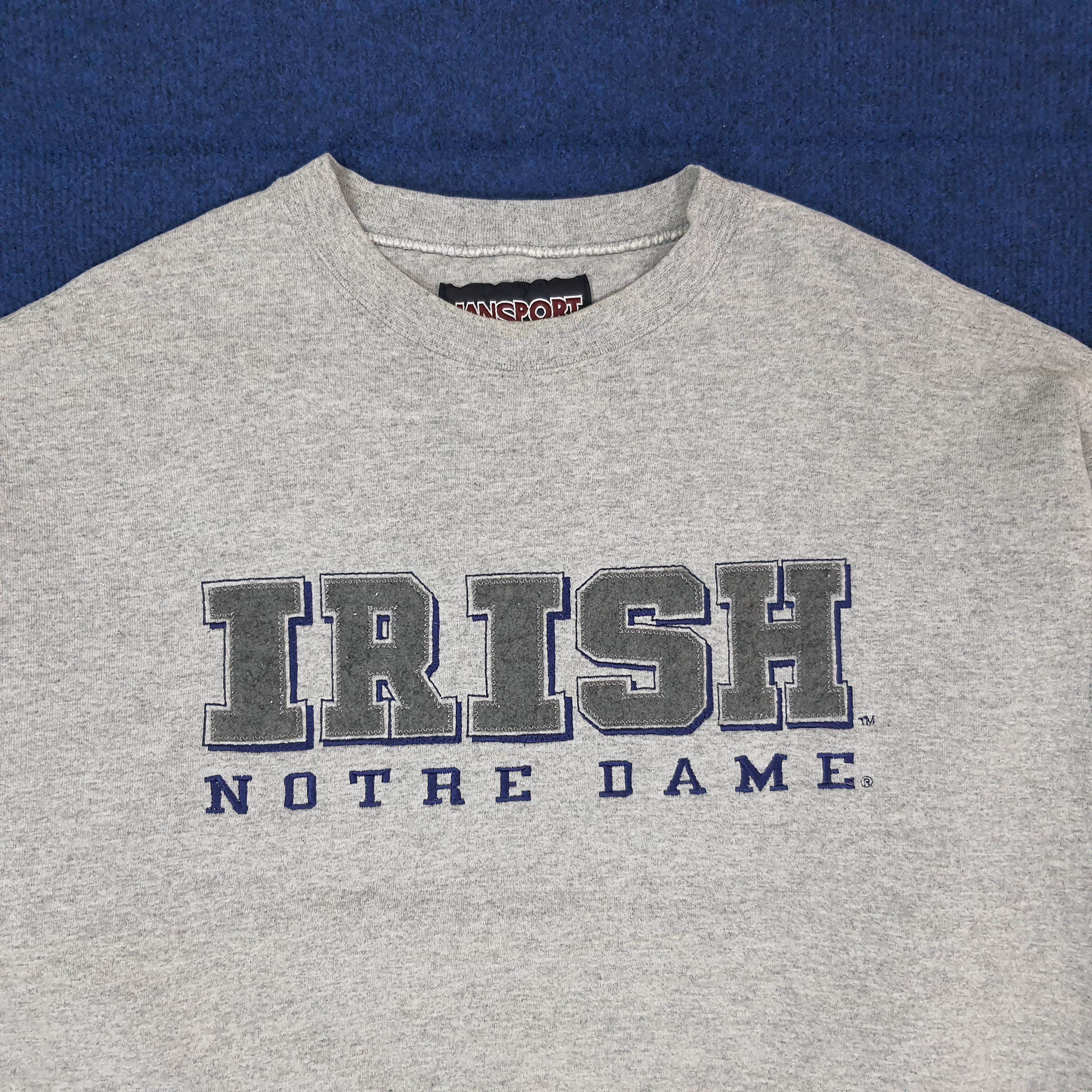 Jansport Vintage Jansport IRISH Notre Dame Sweatshirt C256N9 Size US L / EU 52-54 / 3 - 2 Thumbnail