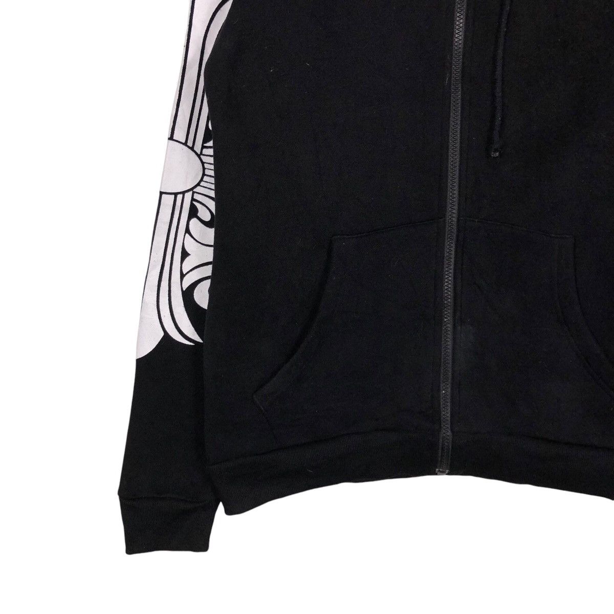 Japanese Brand 📌Vintage Hoodie Zipper Sweater Big Logo Skeleton Design Size US XL / EU 56 / 4 - 5 Thumbnail