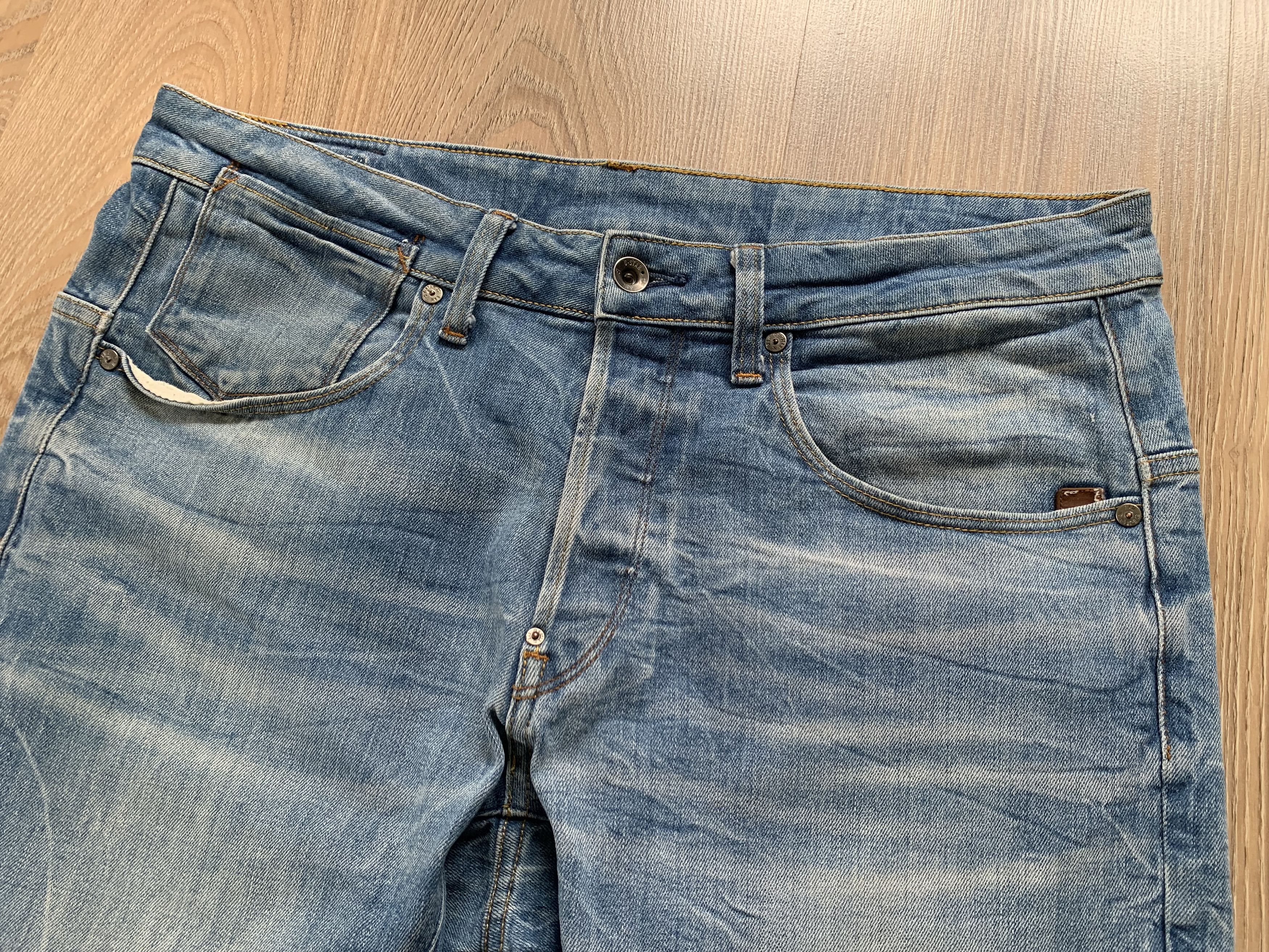 G-Star Mens G Star Raw A Crotch 3D Tapered Light Blue Jeans Size US 34 / EU 50 - 4 Thumbnail