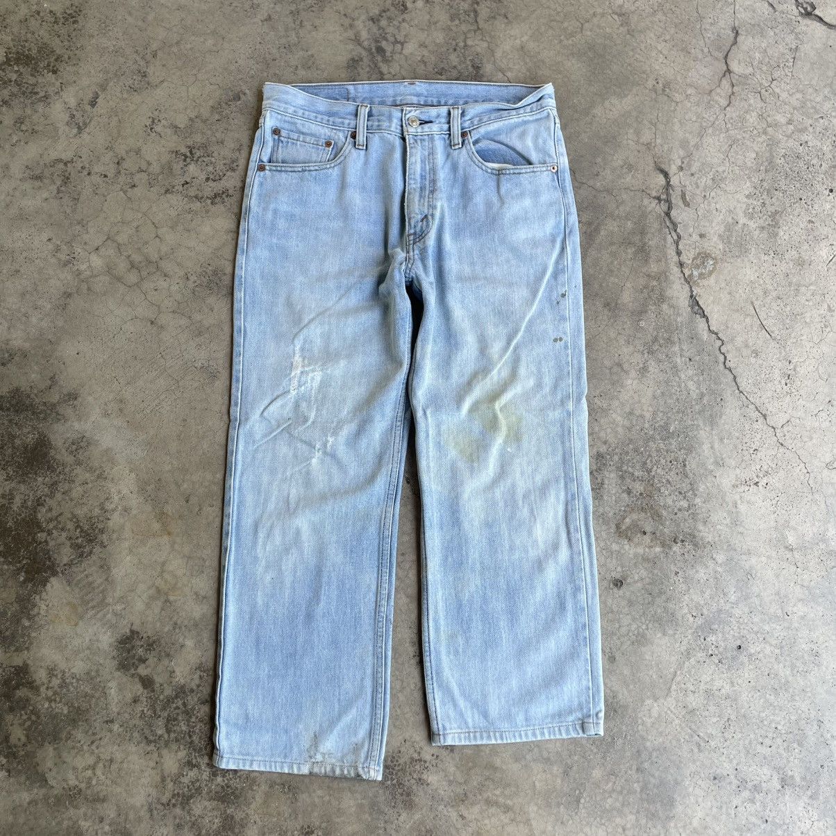 Levi's 🔥Vintage Levis 533 Stoned Washed Ripped Denim Jeans Size US 33 - 1 Thumbnail