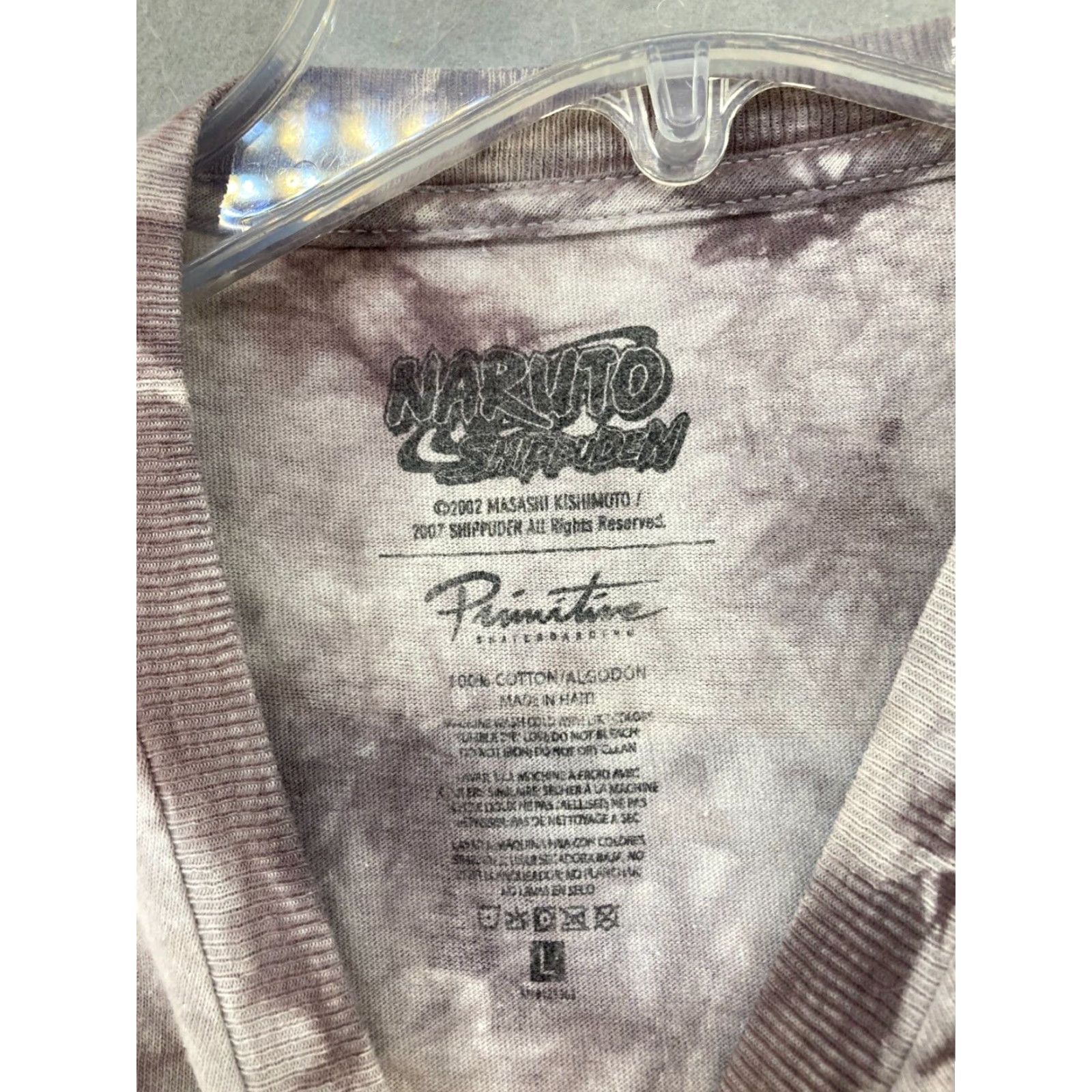 Vintage Naruto Shippuden Mens TShirt Large Tie Dye Anime Sword Size US L / EU 52-54 / 3 - 5 Thumbnail
