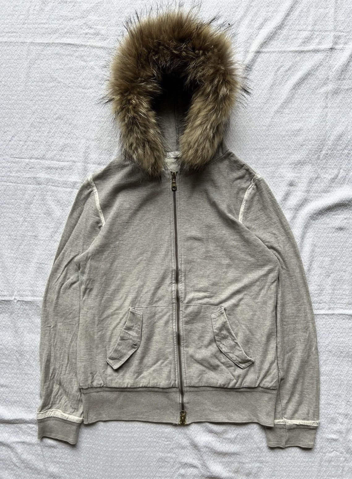 Japanese Brand Nicole white fur ziphoodie japanesed brand Size US M / EU 48-50 / 2 - 1 Thumbnail