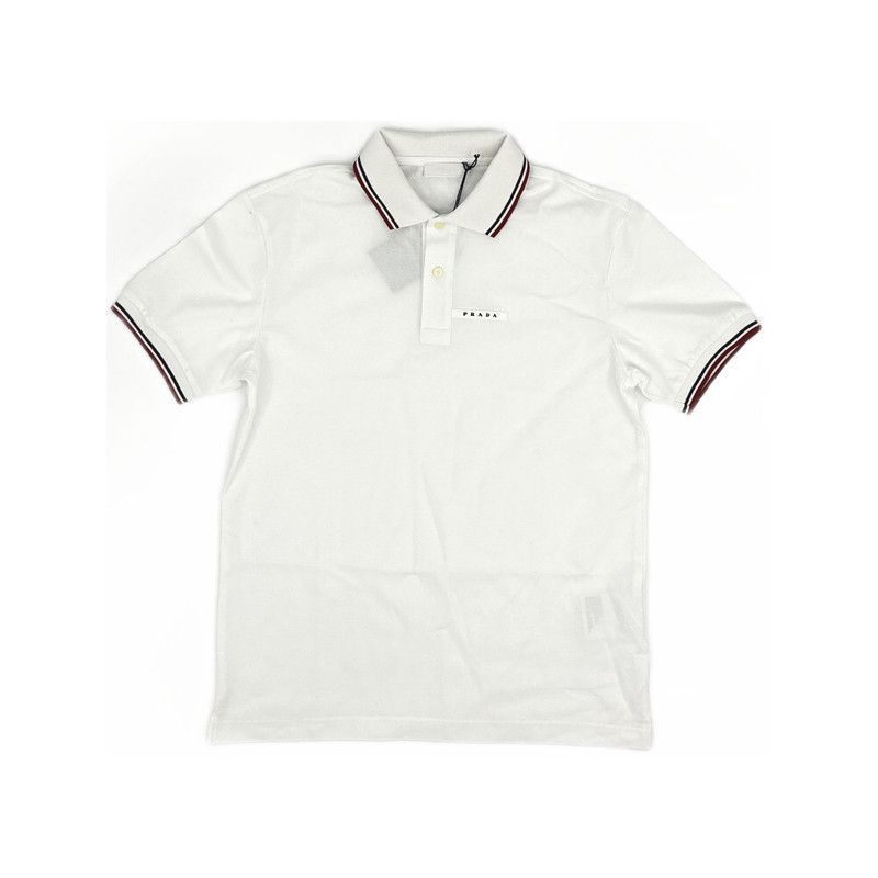 Prada Prada Striped Logo Polo Shirt-2506 Size US M / EU 48-50 / 2 - 4 Thumbnail