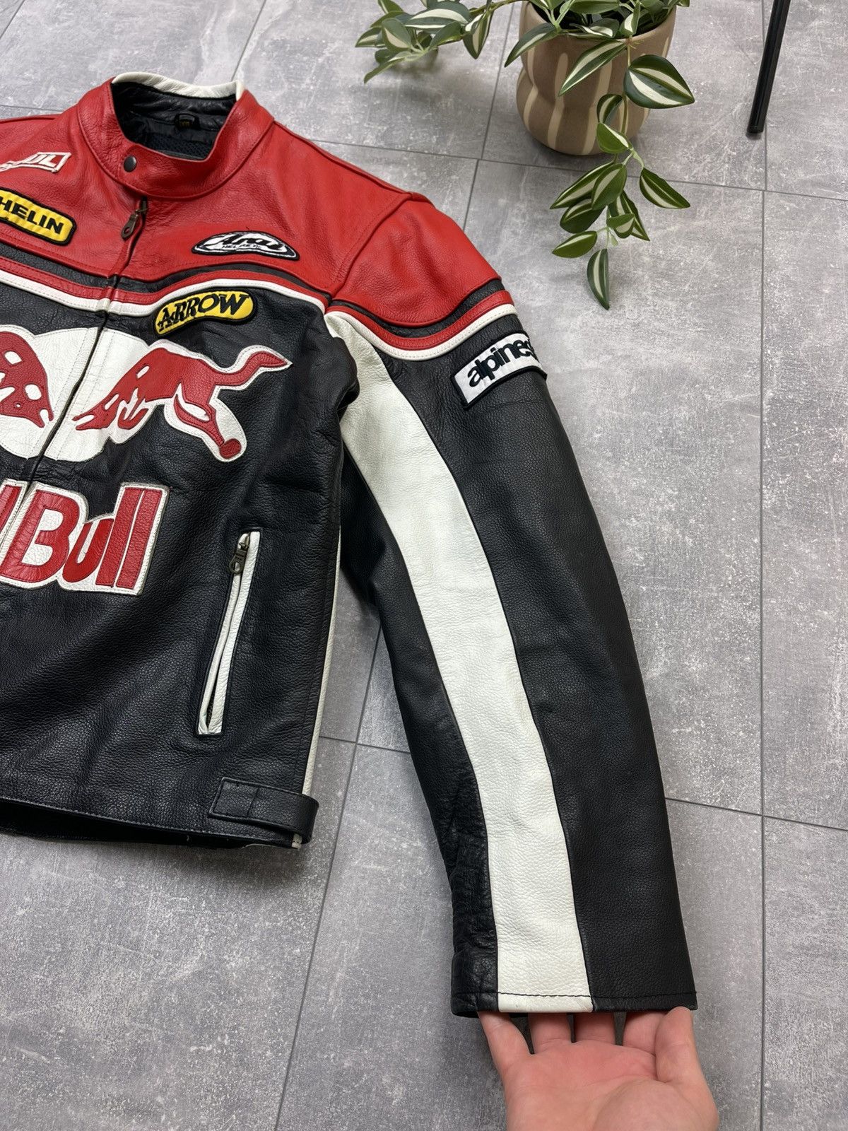 Vintage Red Bull Sponsored Racing Leather Jacket Size XXL Men’s Size US XXL / EU 58 / 5 - 4 Thumbnail