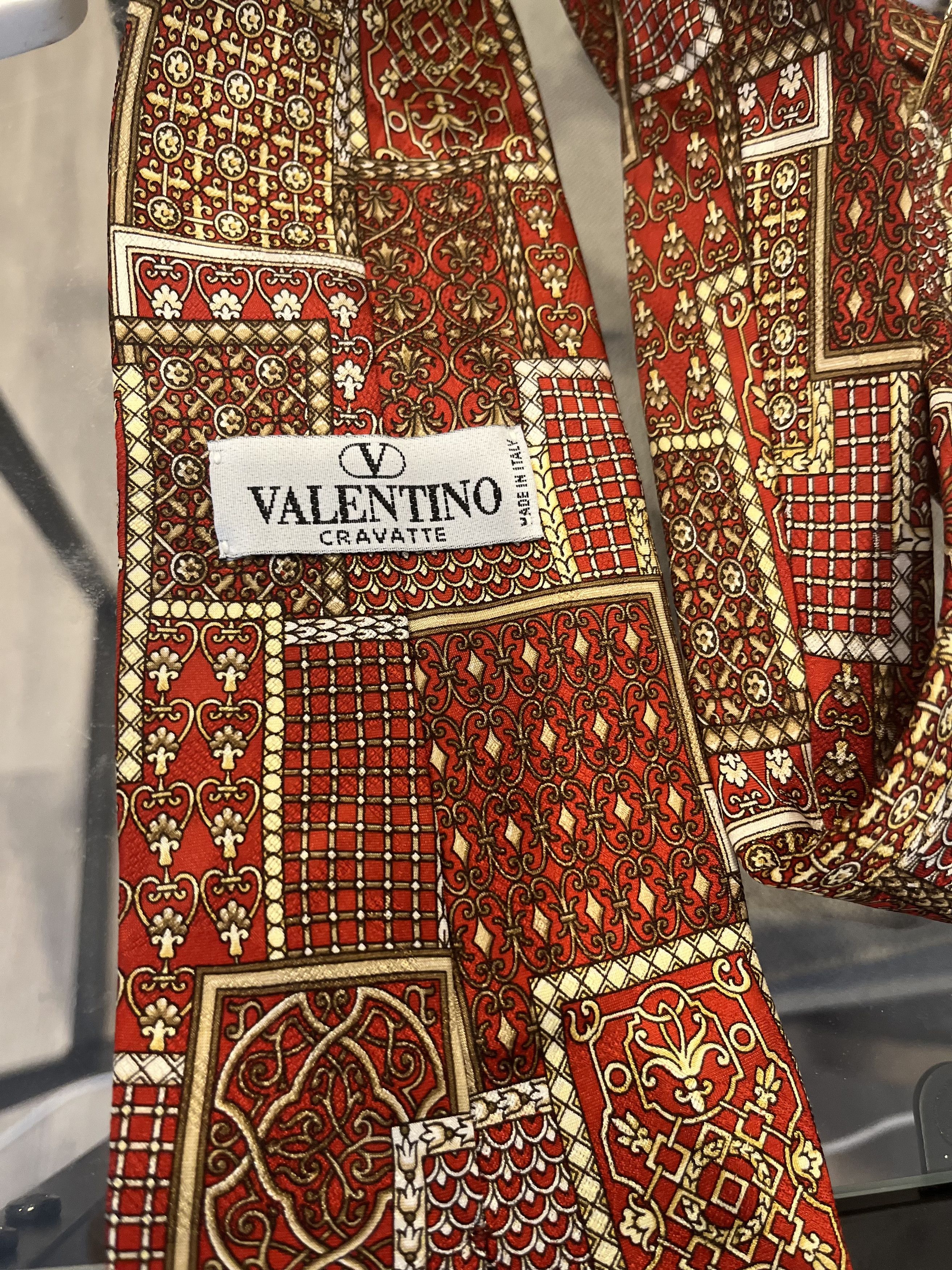 Valentino Valentino Mens Limited edition Designer Tie Size ONE SIZE - 3 Thumbnail