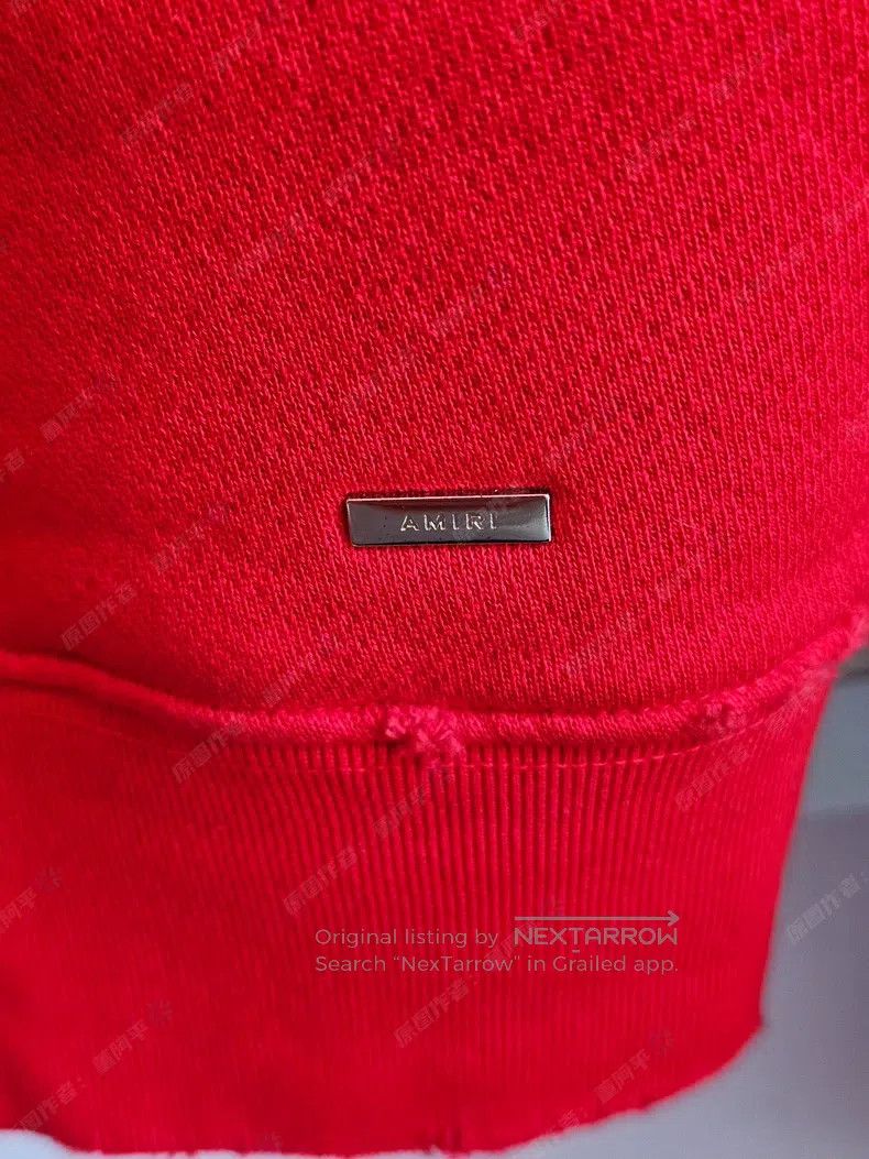 Amiri Amiri Red Hole Knit Sweater Size US M / EU 48-50 / 2 - 5 Thumbnail