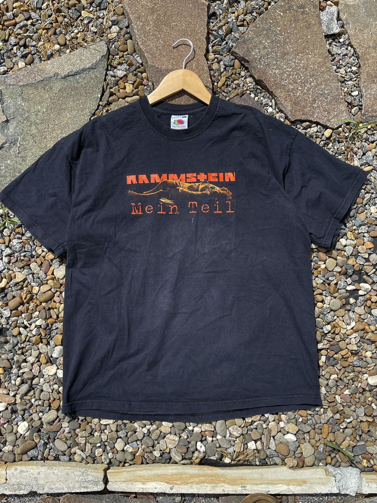Band Tees × Vintage Rammstein Vintage Me In Teil black t-shirt tee double side Size US XL / EU 56 / 4 - 2 Thumbnail