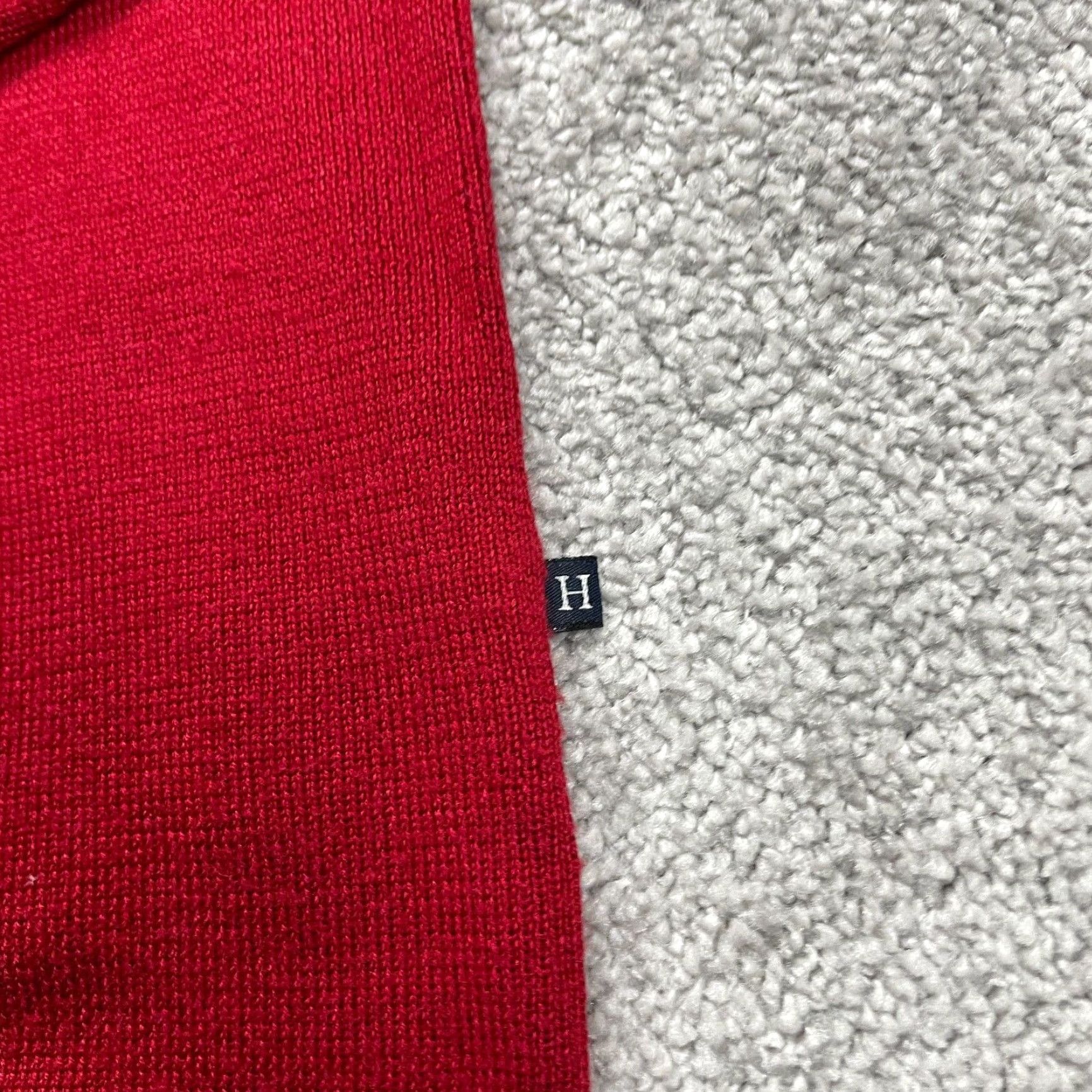 Vintage VINTAGE Hilfiger Wool Silk Pullover Sweater Womens Small Red V-Neck Knitted Top Casual Office Size S / US 4 / IT 40 - 4 Thumbnail