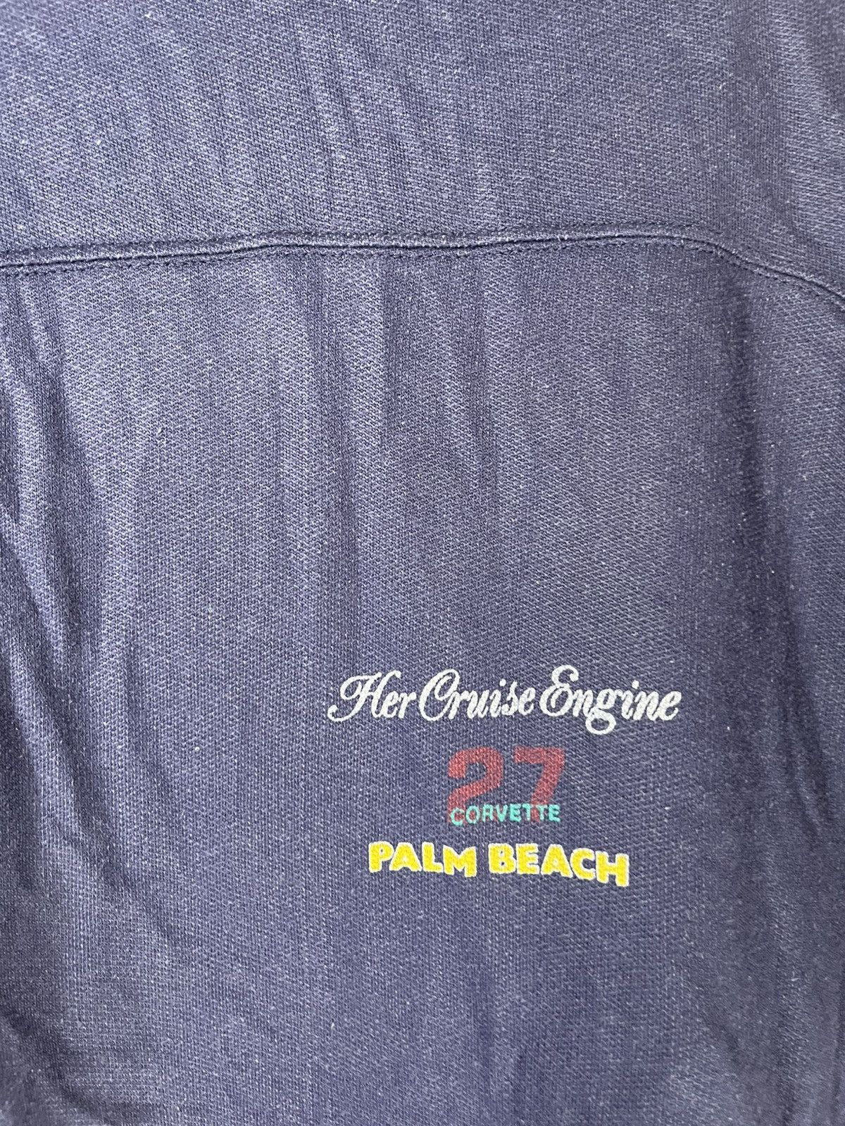 Formula 1 × Vintage Lemans Navy T-shirt Her Cruise Engine 27 СORVETTE PALM BEACH Size M / US 6-8 / IT 42-44 - 6 Thumbnail