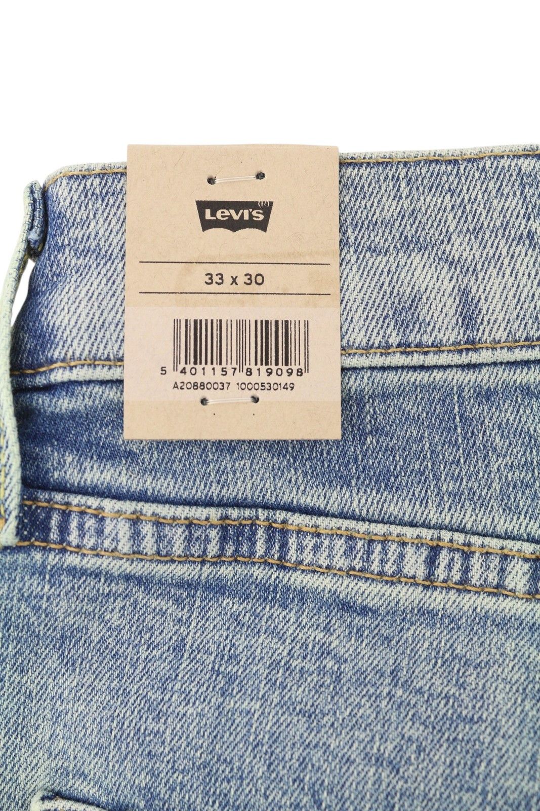 Levi's 502 W33/L30 Taper Zip Faded Blue Denim Jeans 87089 Size US 33 - 7 Thumbnail