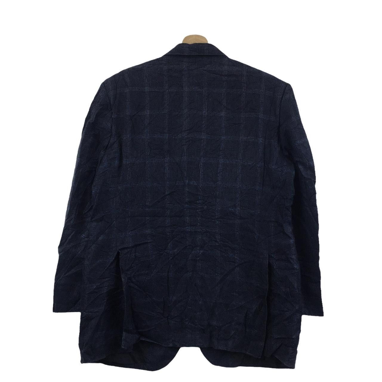 Burberry Vtg BURBERRY LONDON Plaid Checks 3 Button Blue Blazer Sport Size US M / EU 48-50 / 2 - 4 Thumbnail