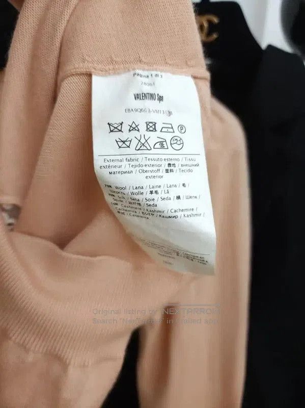 Valentino Valentino Pink Wool Embroidered Cardigan . Size XS / US 0-2 / IT 36-38 - 7 Thumbnail