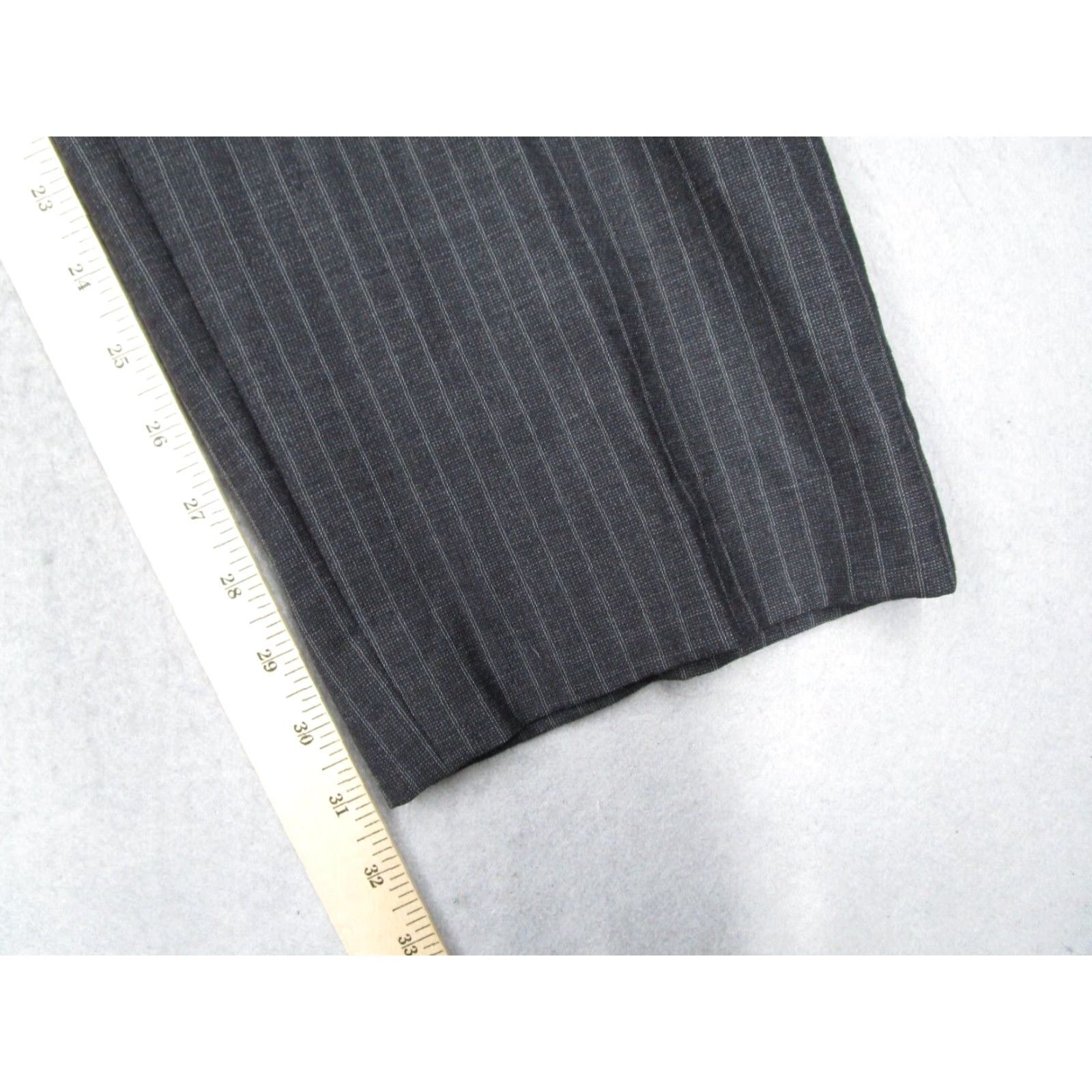 Vintage Hugo Boss Gray Pinstripe Wool Dress Pants Mens 38 Regular Straight Leg Size US 38 / EU 54 - 7 Thumbnail
