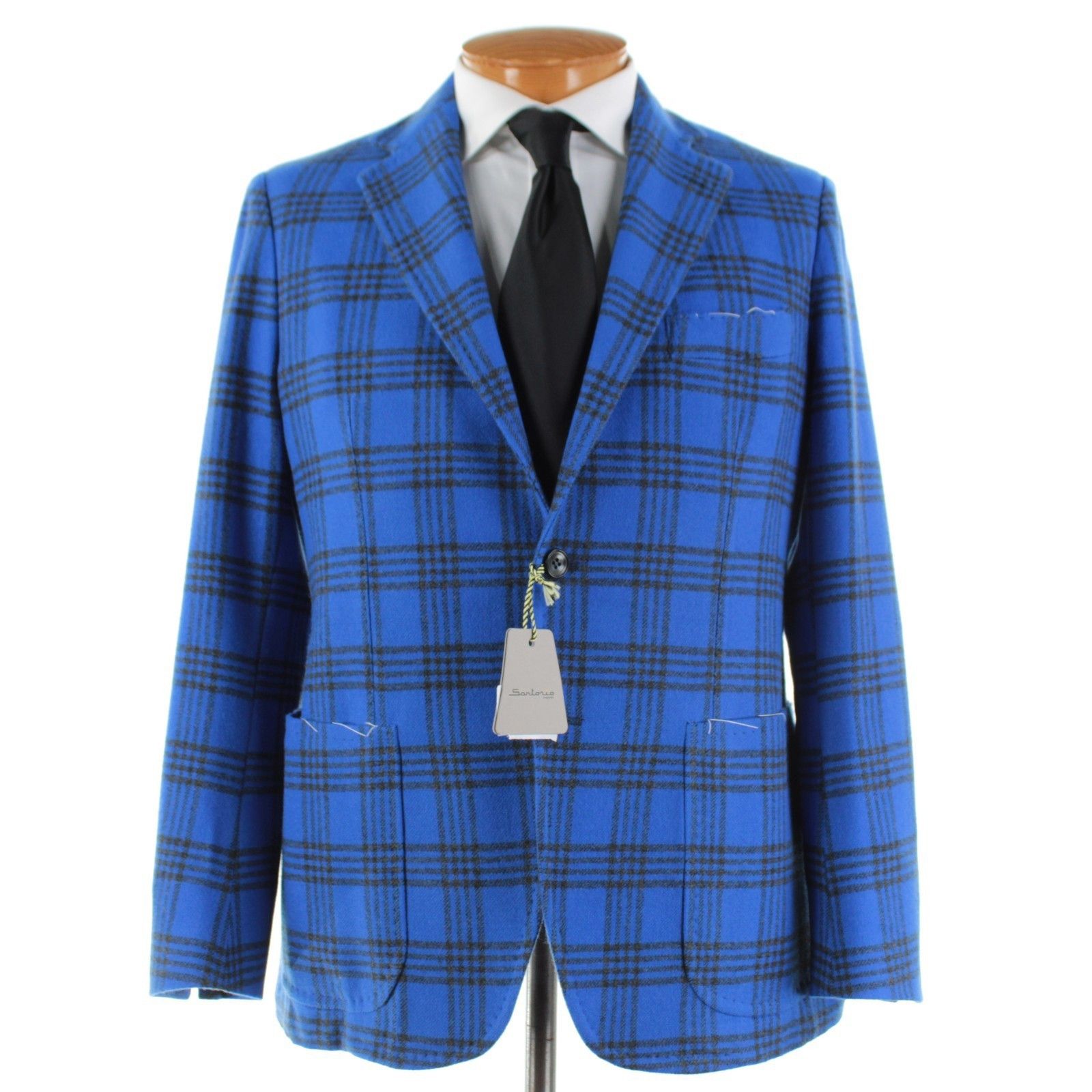 SARTORIO Sartorio Sport Coat Size 42 Regular US in Blue Size 42R - 1 Thumbnail