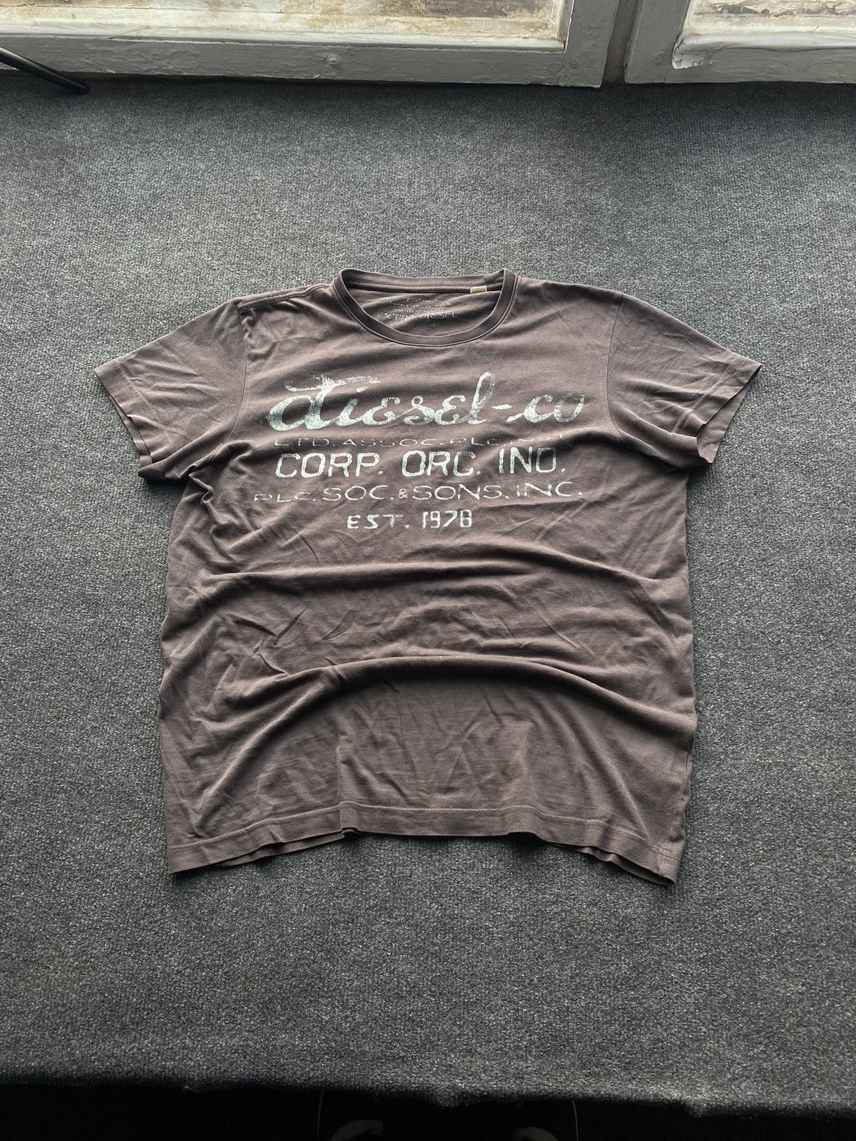 Diesel 🔥Opium Punk Diesel Brown gothic emo T shirt tee men M Size US M / EU 48-50 / 2 - 21 Thumbnail