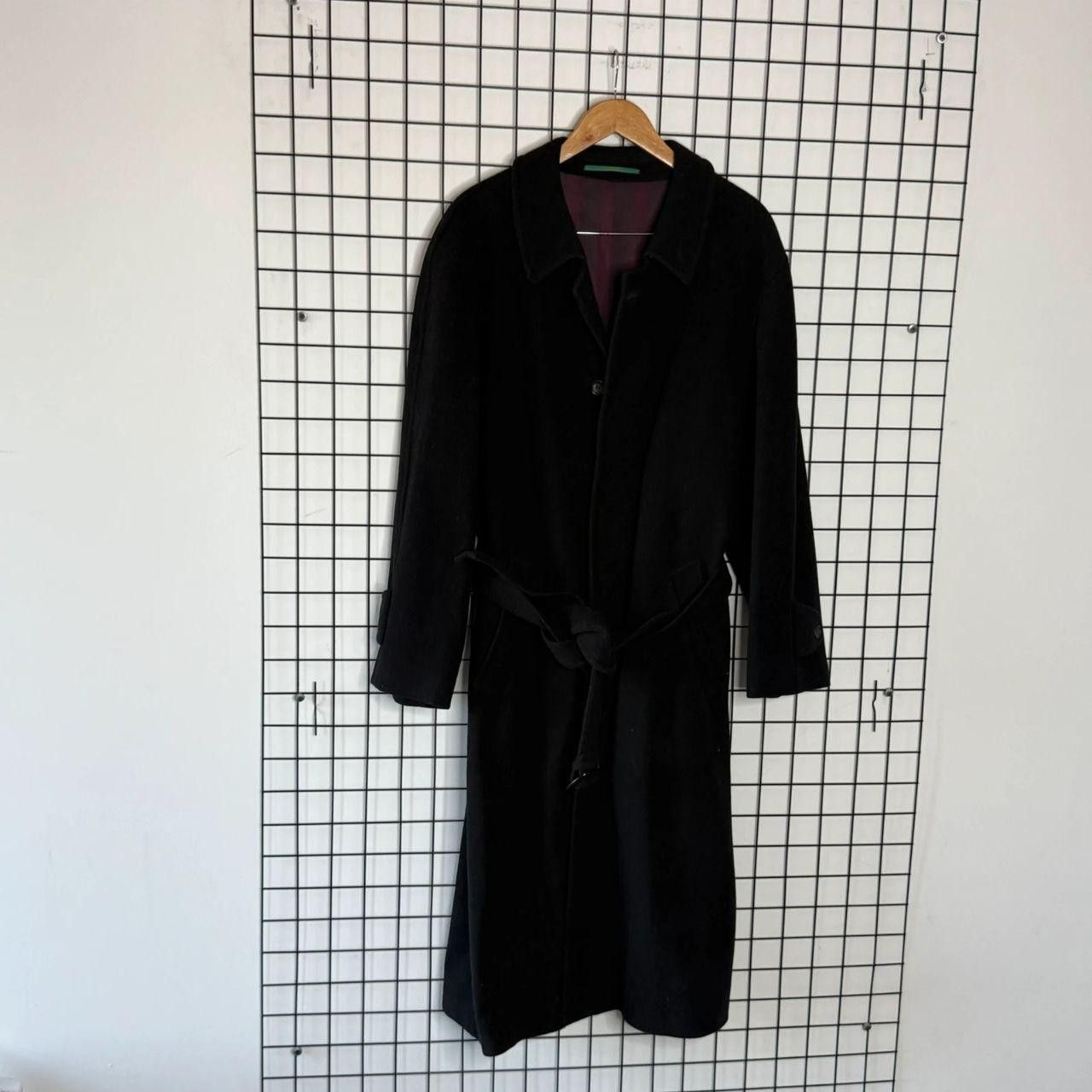 Vintage Vintage 90s Pure Wool Coat Trench Long Grey Size US M / EU 48-50 / 2 - 3 Thumbnail