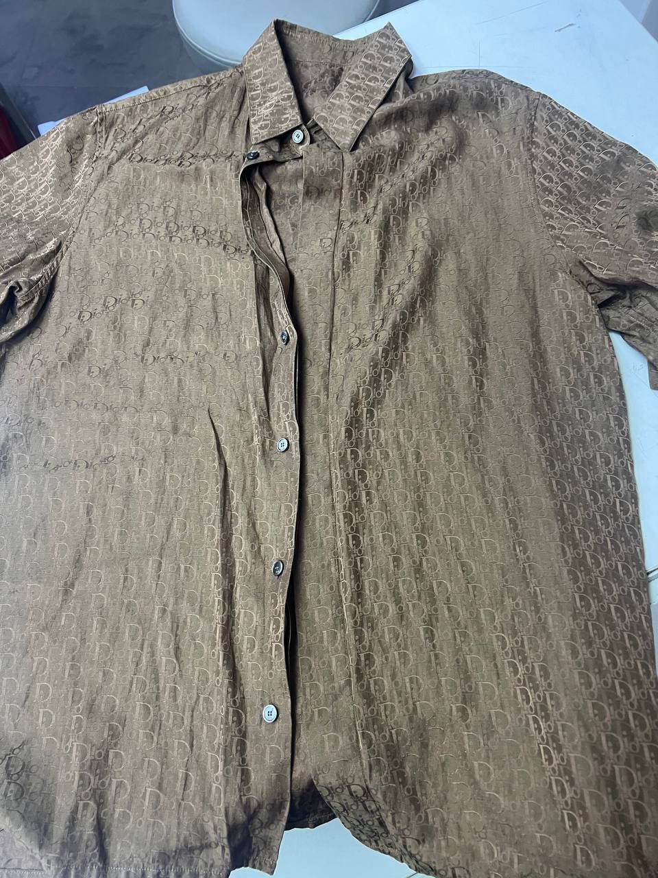 Dior Dior Monogram Silk Shirt Size US M / EU 48-50 / 2 - 1 Thumbnail