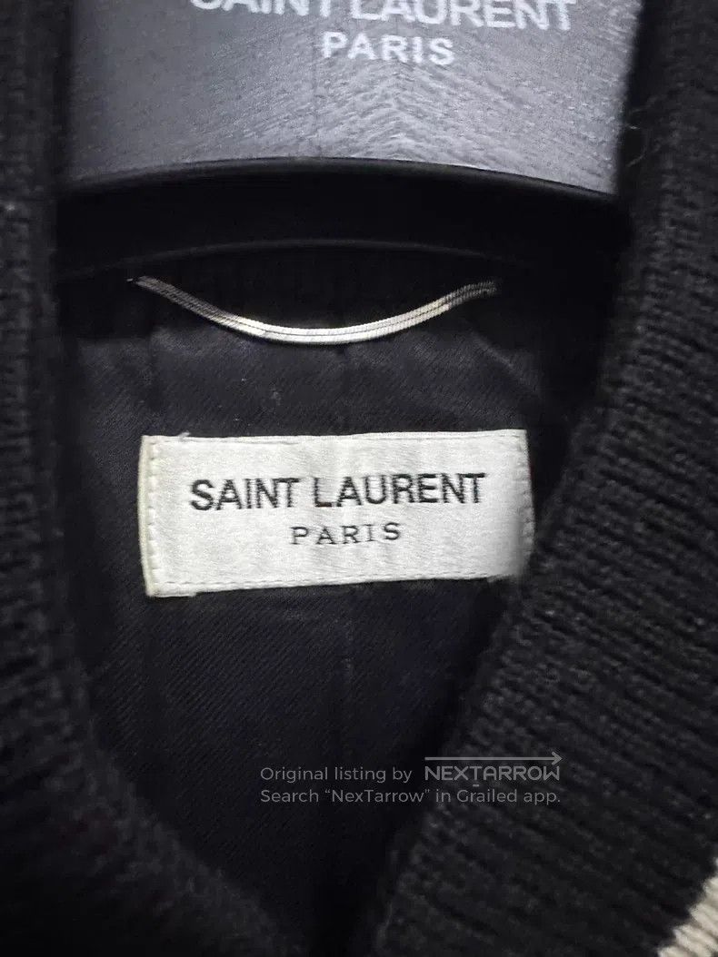 Saint Laurent Paris Saint Laurent Paris Black and White Basic Baseball Jacket Size US L / EU 52-54 / 3 - 2 Thumbnail