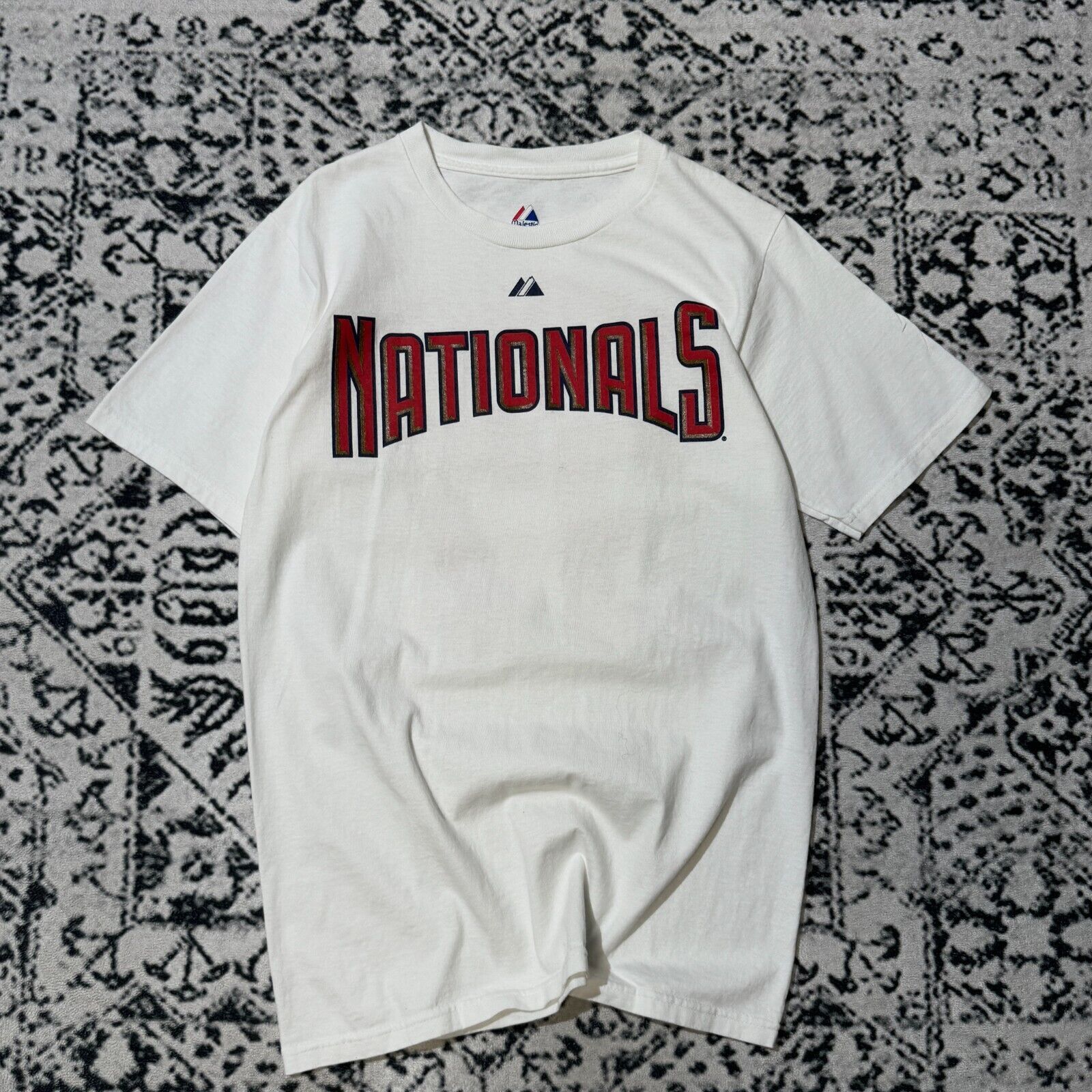 Majestic × Vintage Vintage Majestic White Cotton T-Shirt Size S Starasburg #37 Size S / US 4 / IT 40 - 2 Thumbnail
