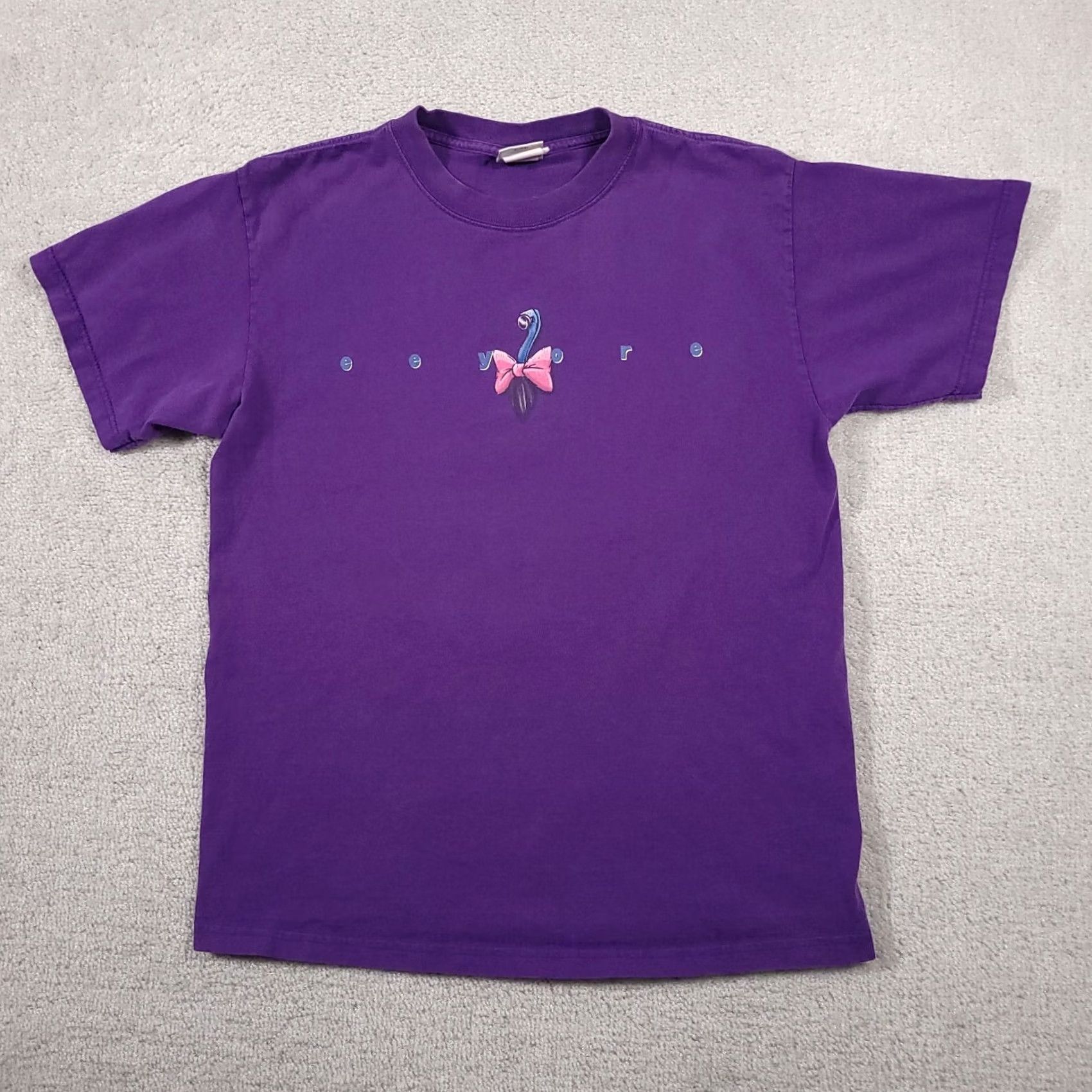 Disney VINTAGE Disney Eeyore Shirt Womens M Purple Double-Sided 90s T-Shirt Crew Neck Short Sleeve Casual Mens Womens Girls Boys Size M / US 6-8 / IT 42-44 - 2 Thumbnail