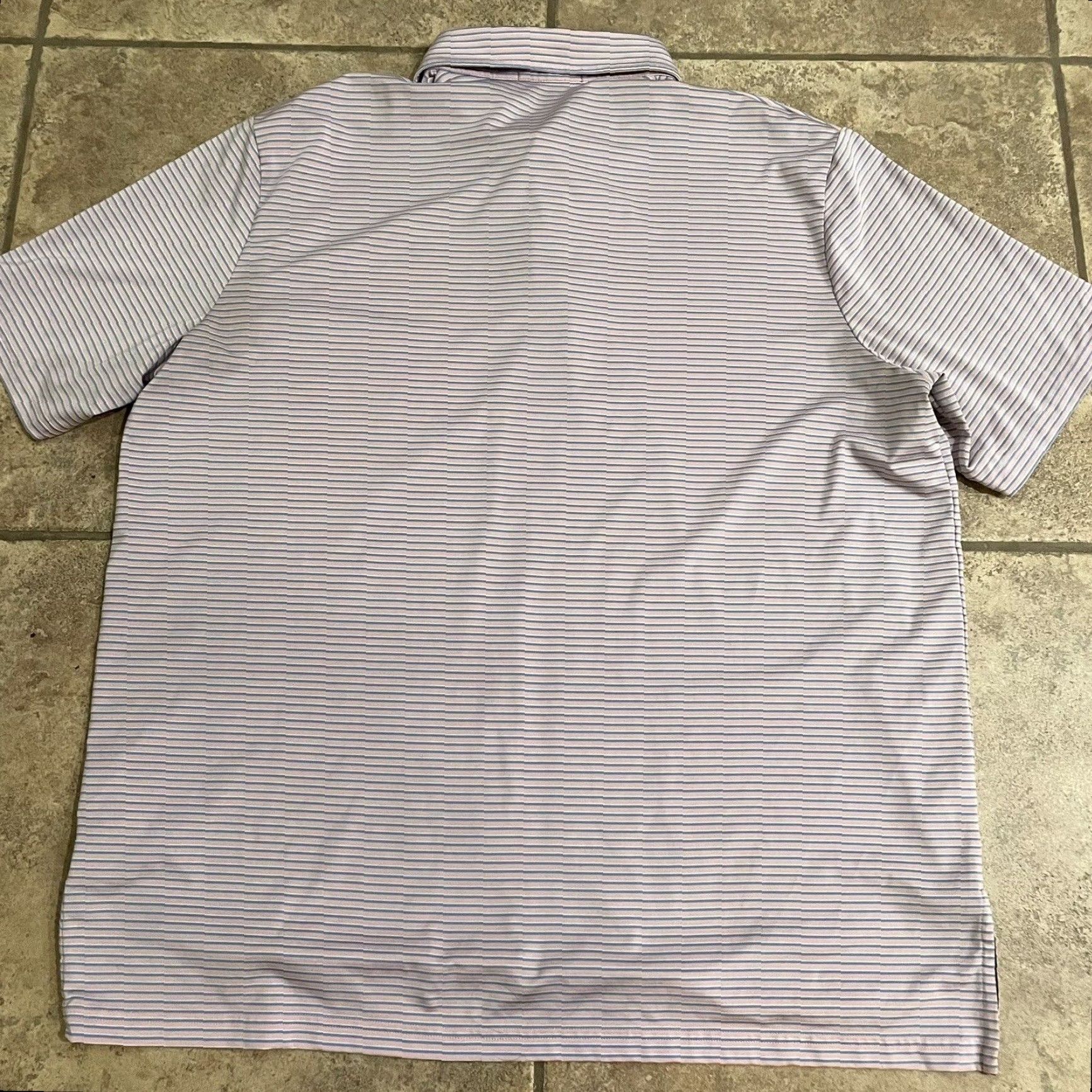 RLX Ralph Lauren VINTAGE Ralph Lauren RLX Striped Athletic Polo Shirt Men 2XL Blue Casual Size US XXL / EU 58 / 5 - 5 Thumbnail