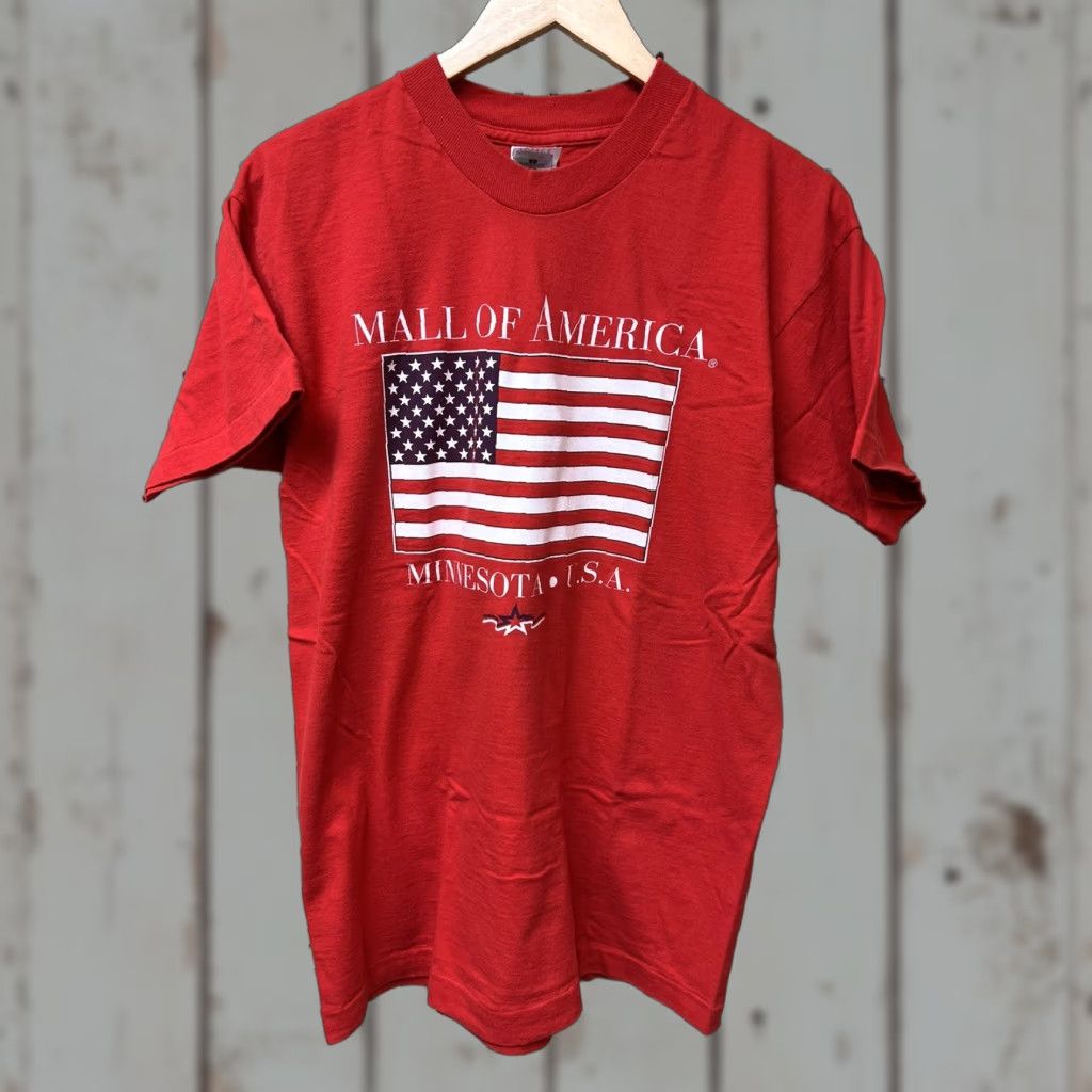 Fruit Of The Loom VINTAGE Fruit of the Loom Shirt 90s Mall of America Red Single Stitch T-Shirt Size L Mens Size US L / EU 52-54 / 3 - 1 Thumbnail