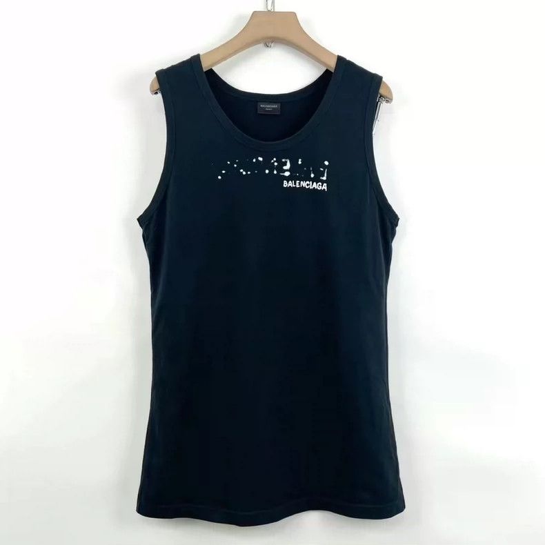 Balenciaga Balenciaga Black Letter Printed Doodle Round Neck Vest Siz Size US XS / EU 42 / 0 - 1 Thumbnail