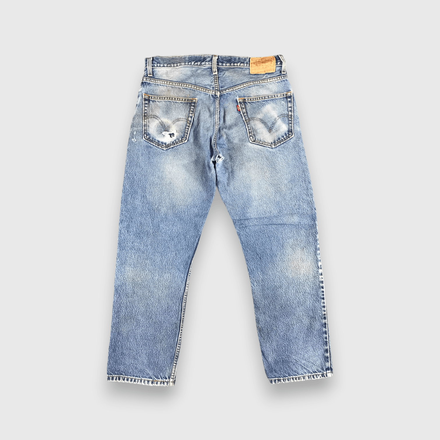 Levi's Vintage Blue Wash Levis 505 Jeans-J2049 Size US 35 - 2 Thumbnail