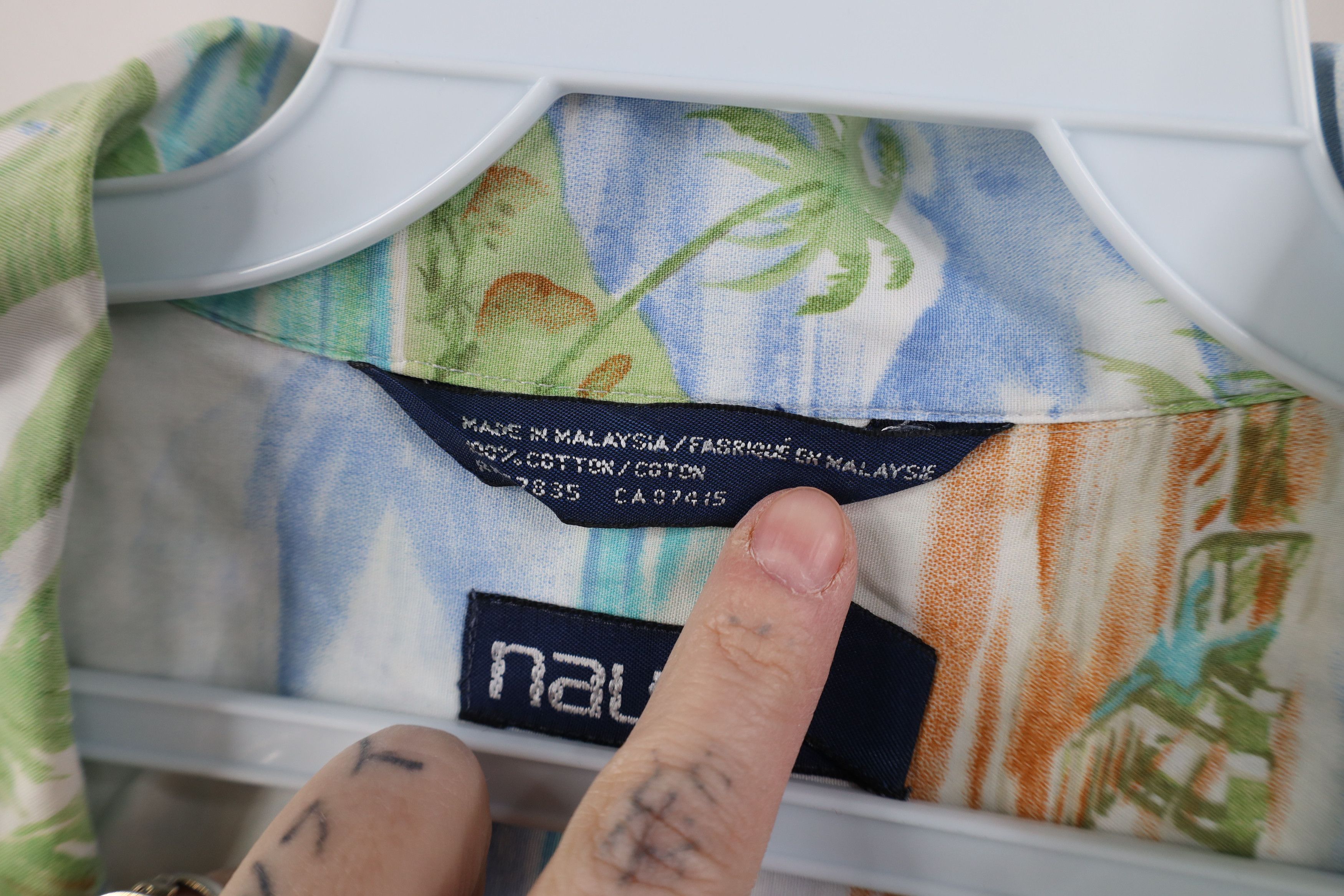Nautica Vintage 90s Nautica Island Hawaiian Sailing Button Shirt Size US L / EU 52-54 / 3 - 9 Thumbnail