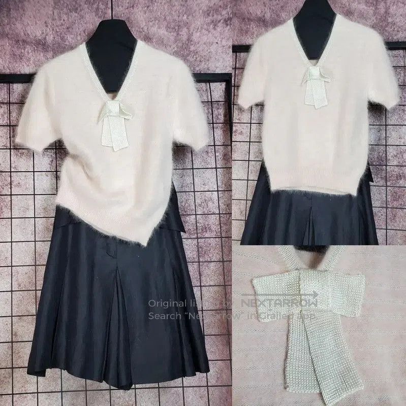 Dior Dior Light Pink Wool Blend Short Sleeve Top . Size M / US 6-8 / IT 42-44 - 1 Thumbnail