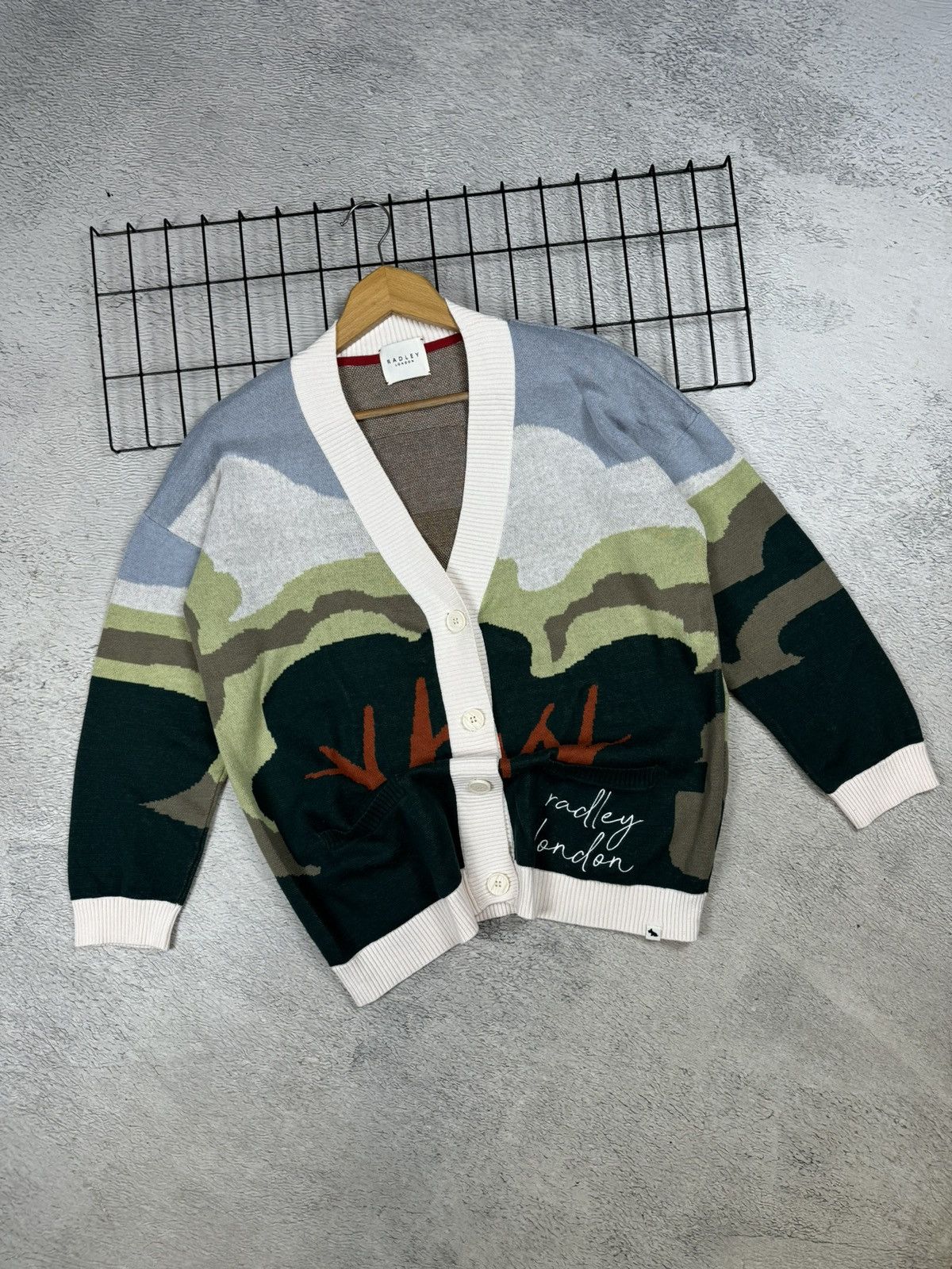 Other Radley London Pale Blue Radley & Friends Scenic Intarsia L Size L / US 10 / IT 46 - 1 Thumbnail