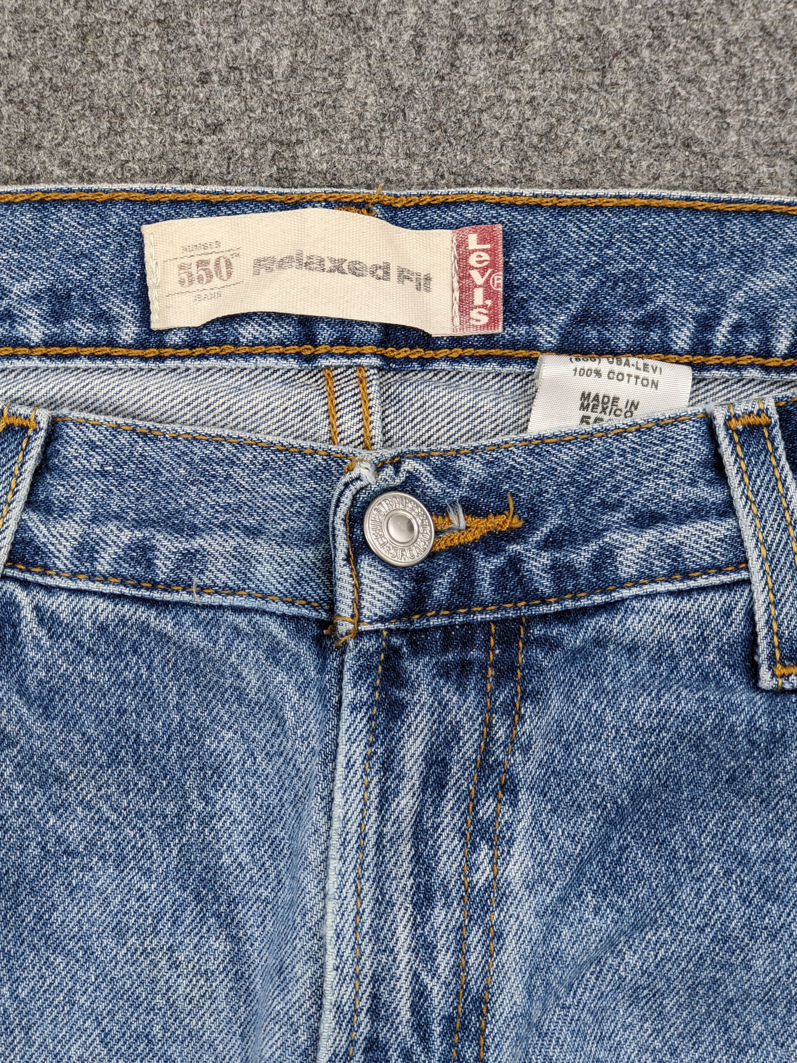 Levi's Vintage Levis 550 Faded Blue Jeans DJ0026Z Size US 30 / EU 46 - 9 Thumbnail