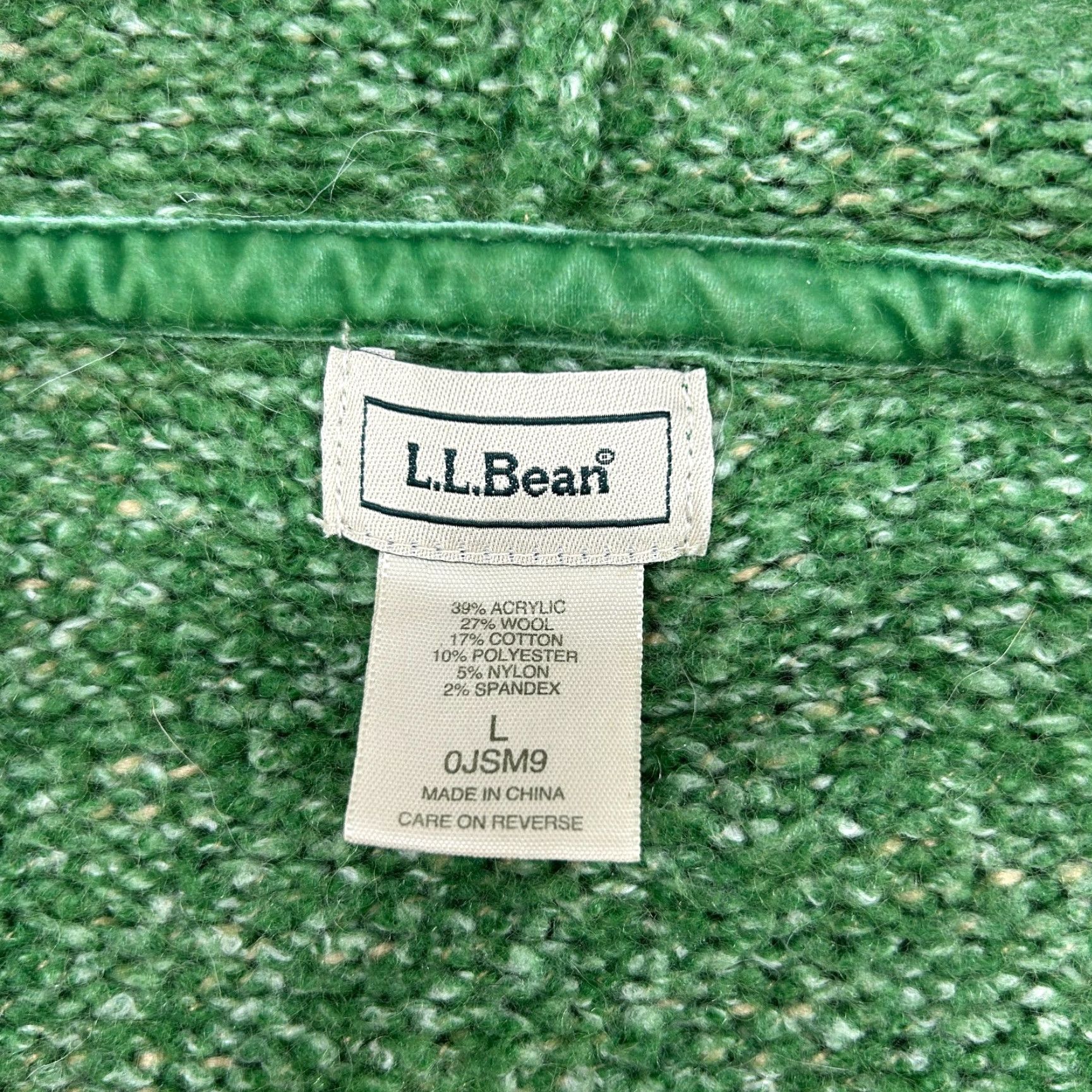 Vintage VINTAGE L.L. Bean Cardigan Sweater Women Hooded Wool Acrylic Green Long Sleeve L Size L / US 10 / IT 46 - 6 Thumbnail
