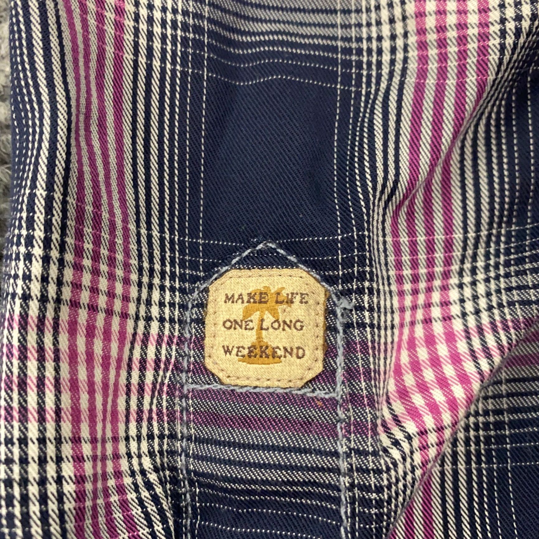 Tommy Bahama Tommy Bahama Shirt Mens Large Blue Pink Plaid Button-Up Long Sleeve Casual Size US L / EU 52-54 / 3 - 6 Thumbnail