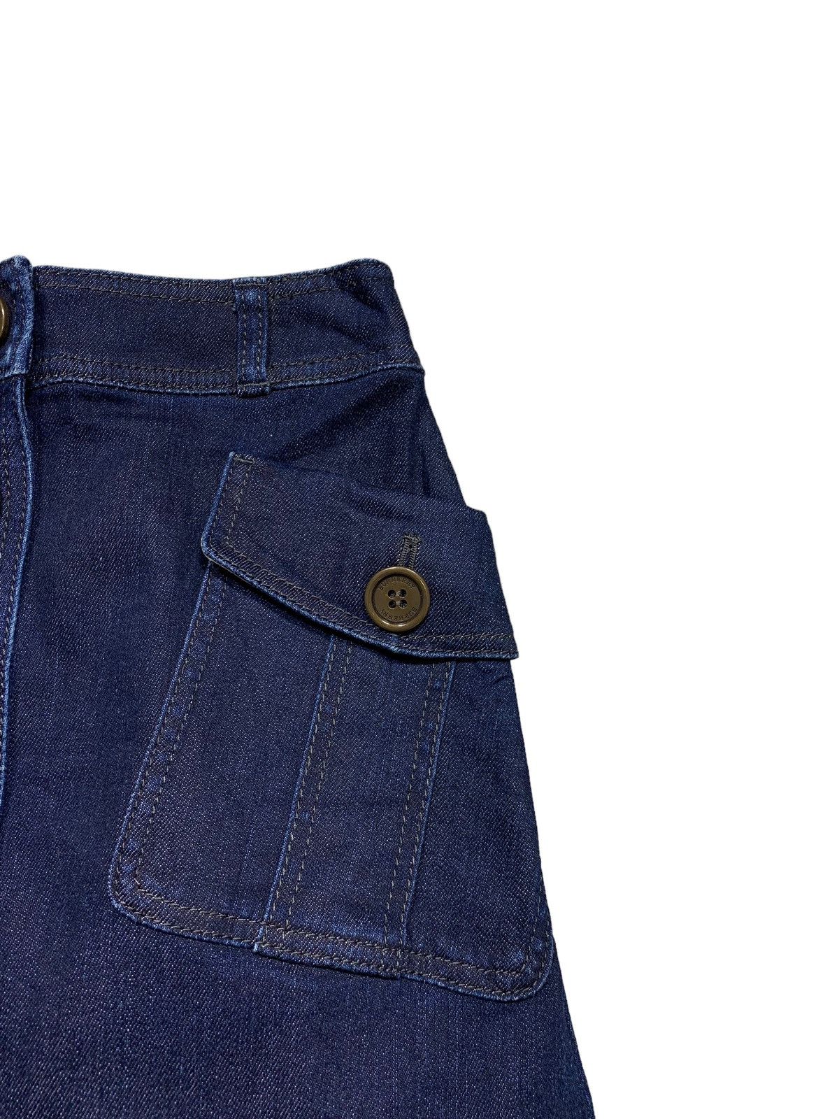 Burberry Rare Burberry London Denim Pockets Skirt Size 36 Size 25" / US 0 / IT 36 - 4 Thumbnail