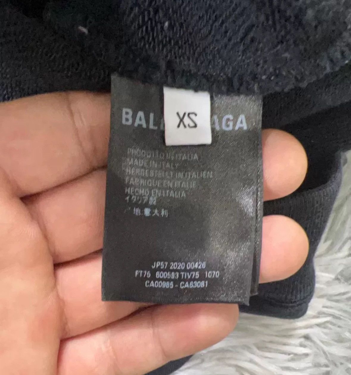Balenciaga Balenciaga crew letter logo long sleeved hooded sweatshirt Size US XS / EU 42 / 0 - 6 Thumbnail